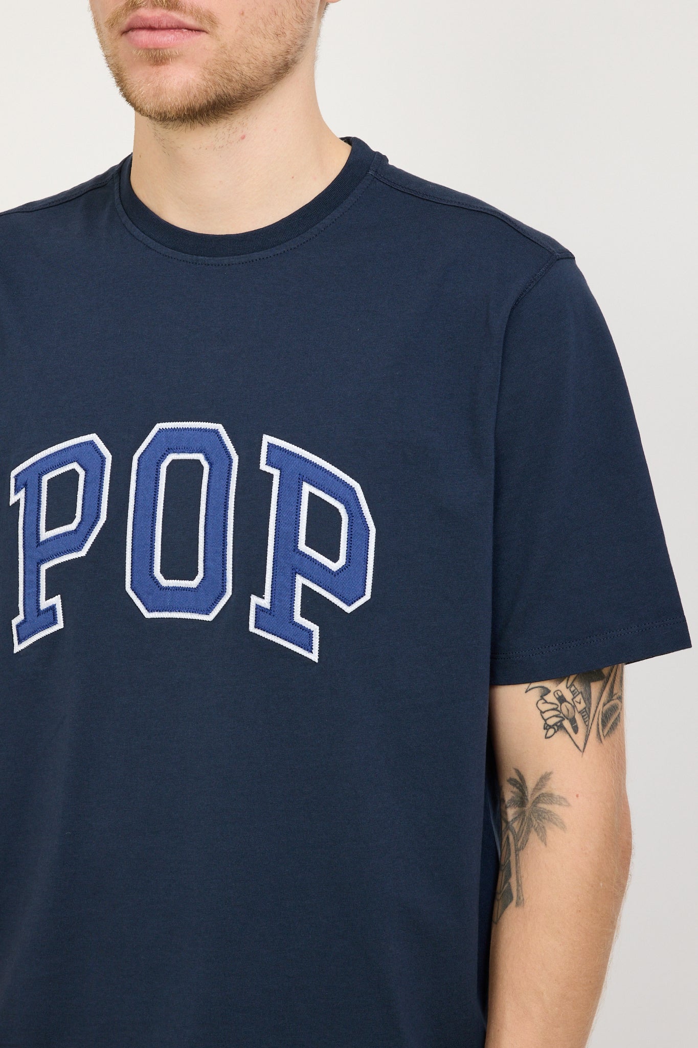 Pop Trading Company | Arch T-Shirt Navy | Maplestore