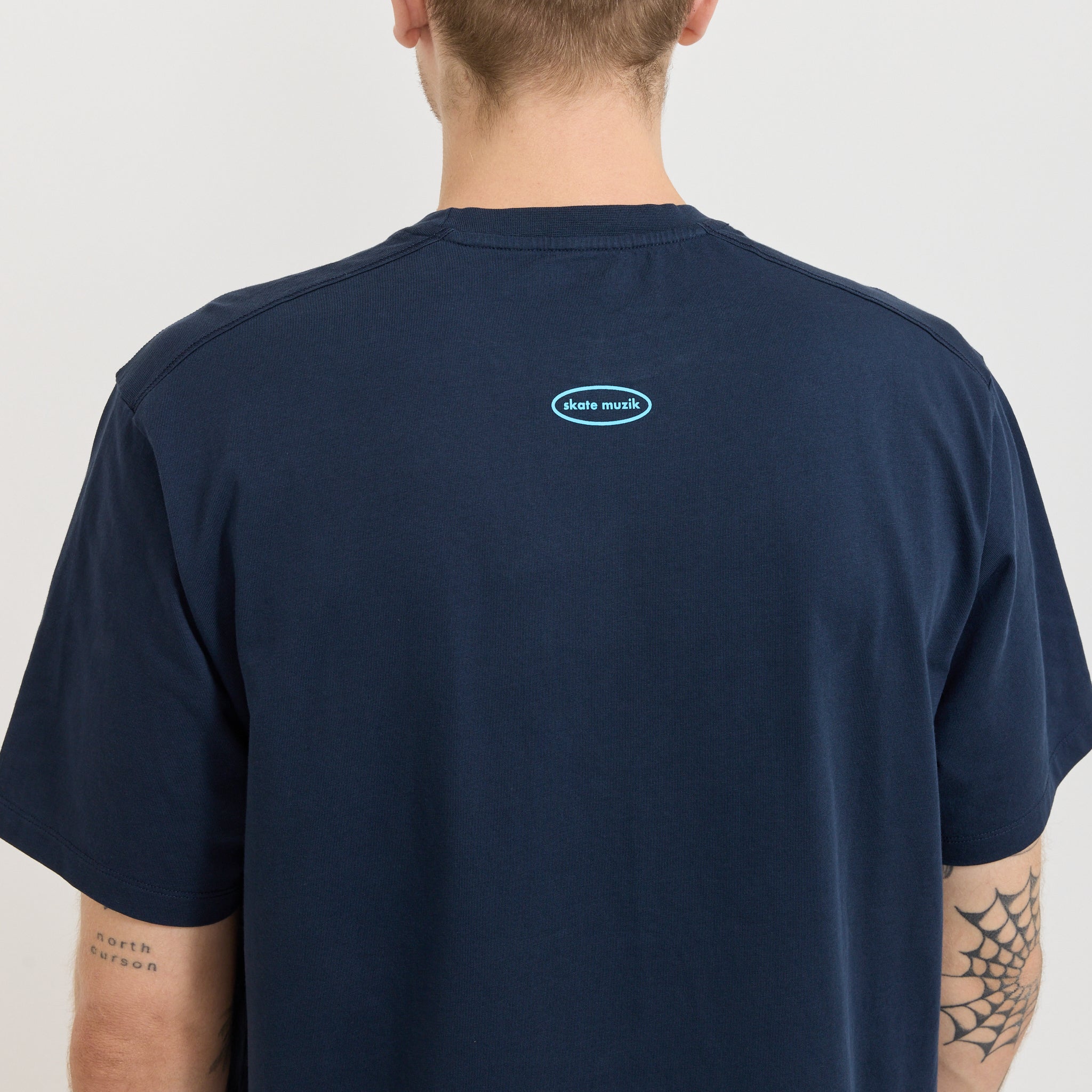 Skatemuzik T-Shirt Navy | Pop Trading Co. | Maplestore