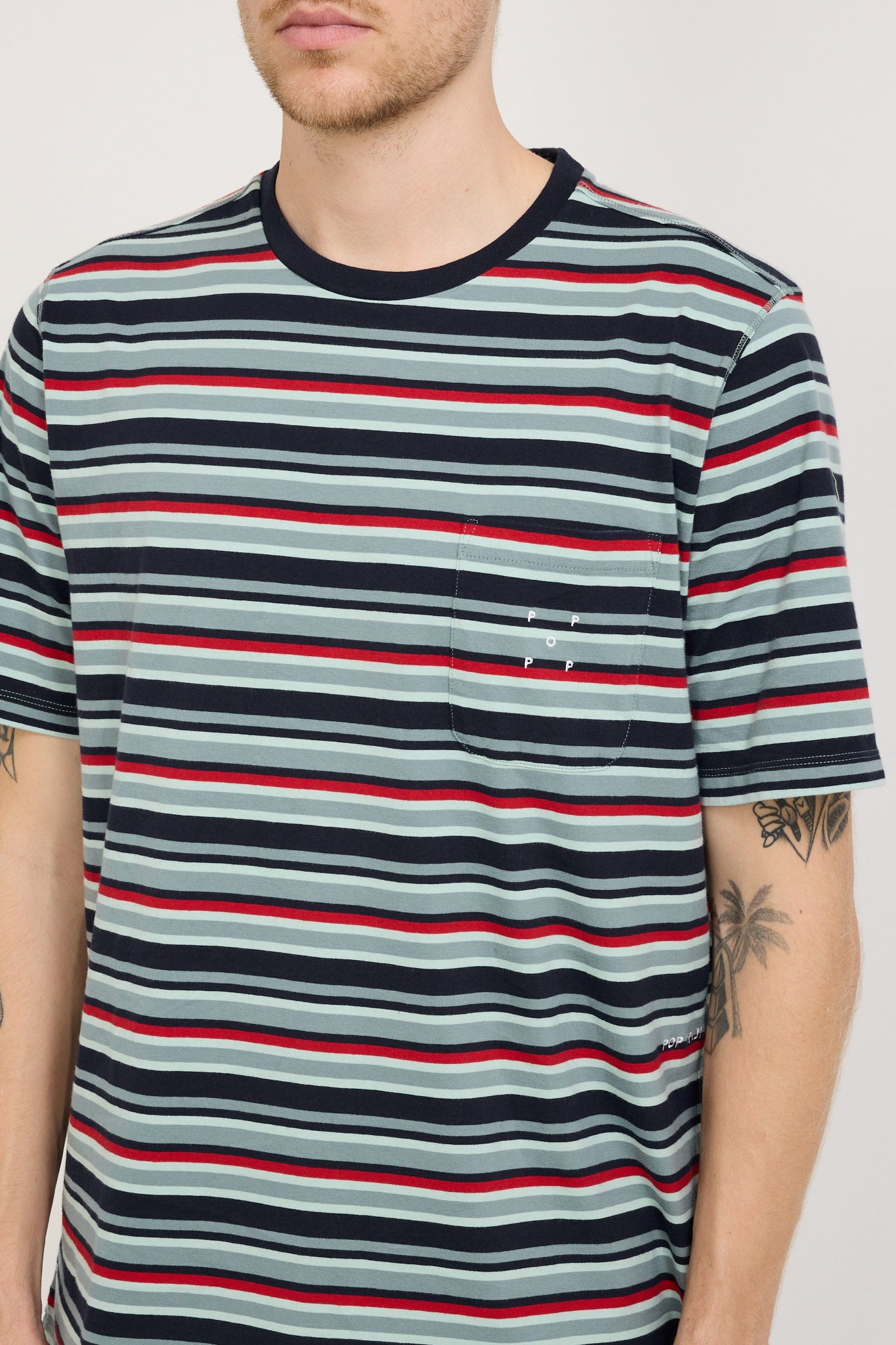 Striped Pocket T-Shirt Multicolour