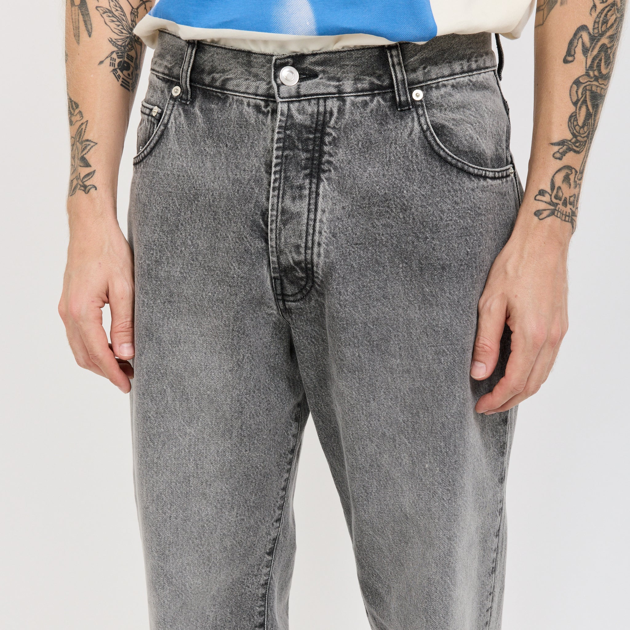 Drs Denim Pants Light Grey