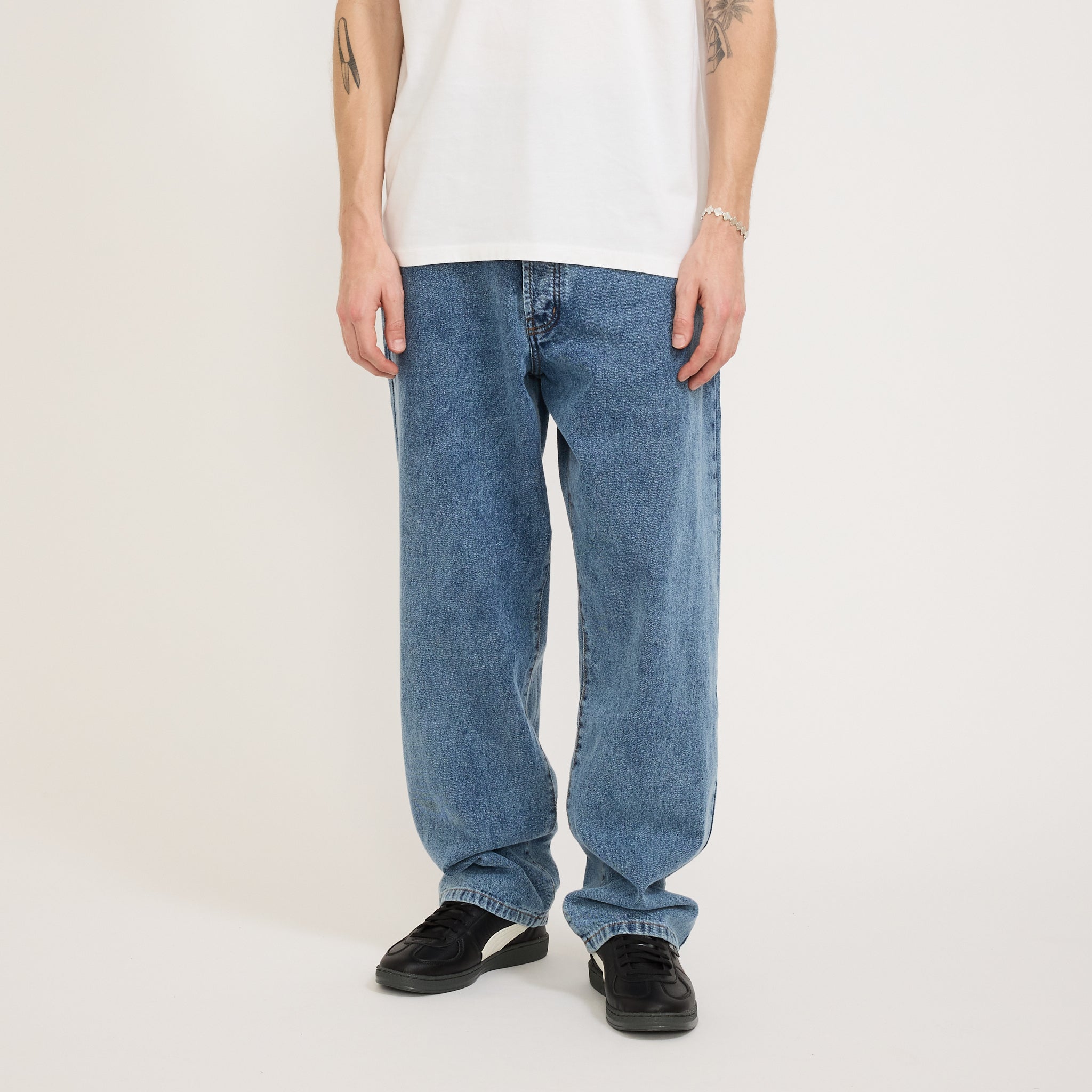 Pop Trading Company Drs Denim Pants Stone Washed | Maplestore