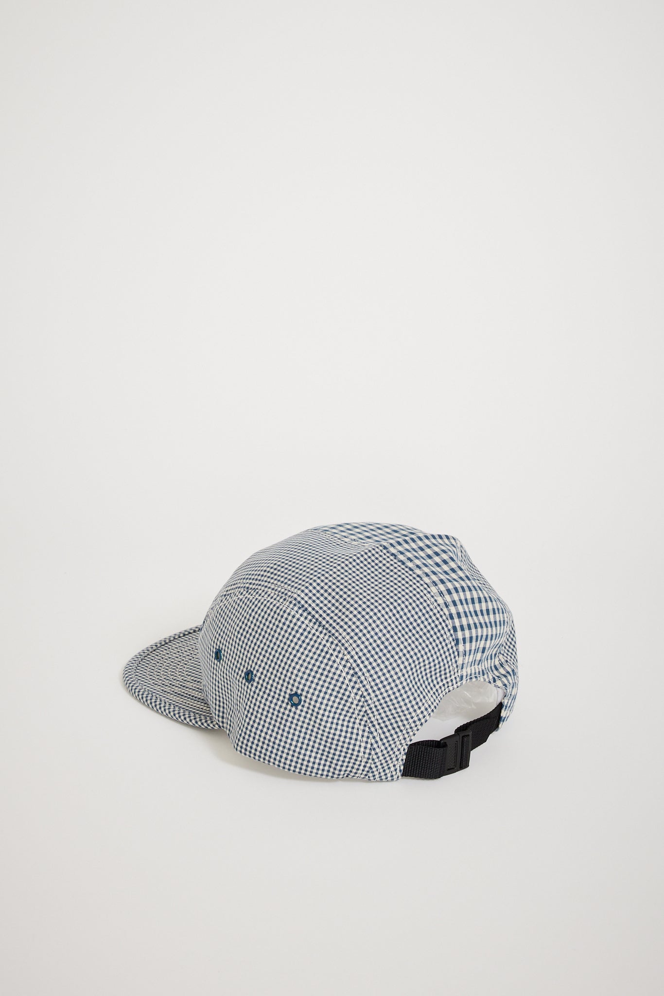 Pop Trading Company | Gingham Fivepanel Hat Navy/White | Maplestore