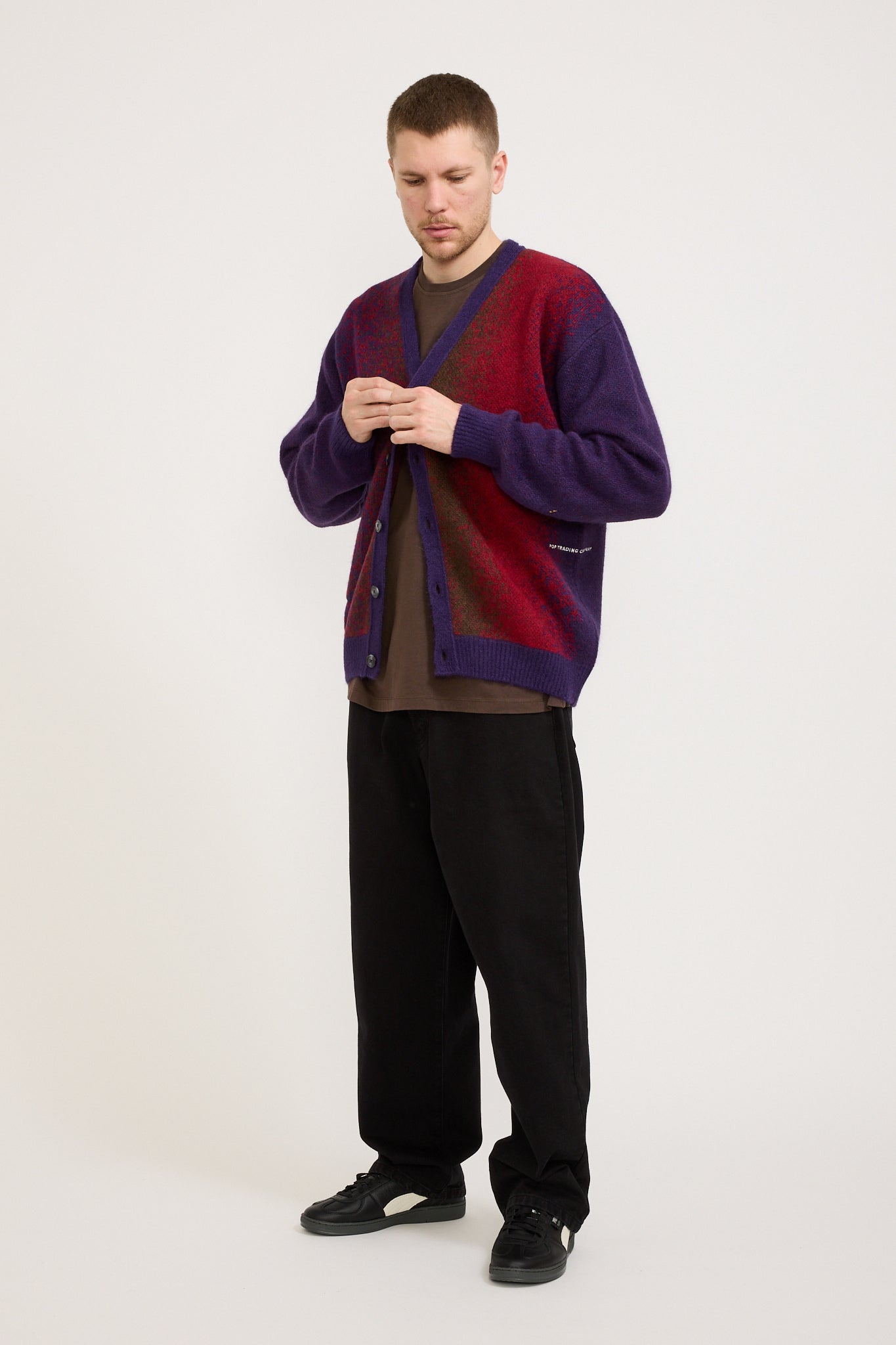 Pop Trading Company | Knitted Cardigan Mysterioso/Multi Colour | Maplestore