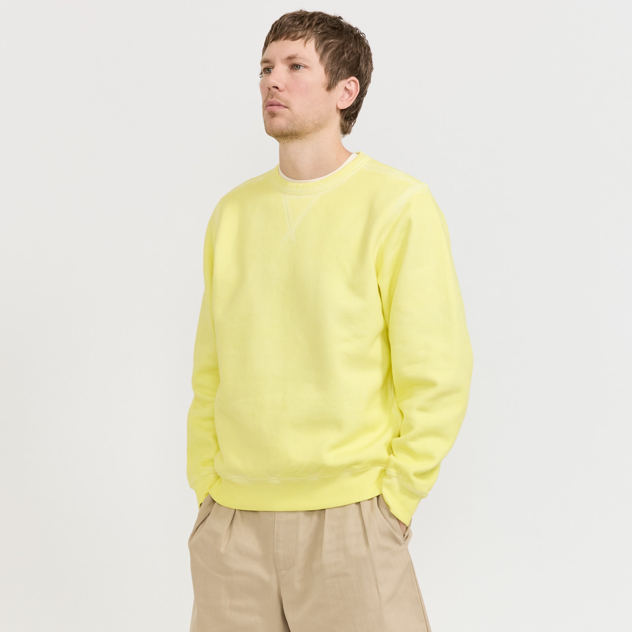 Logo Crewneck Sweat Lemon Grass