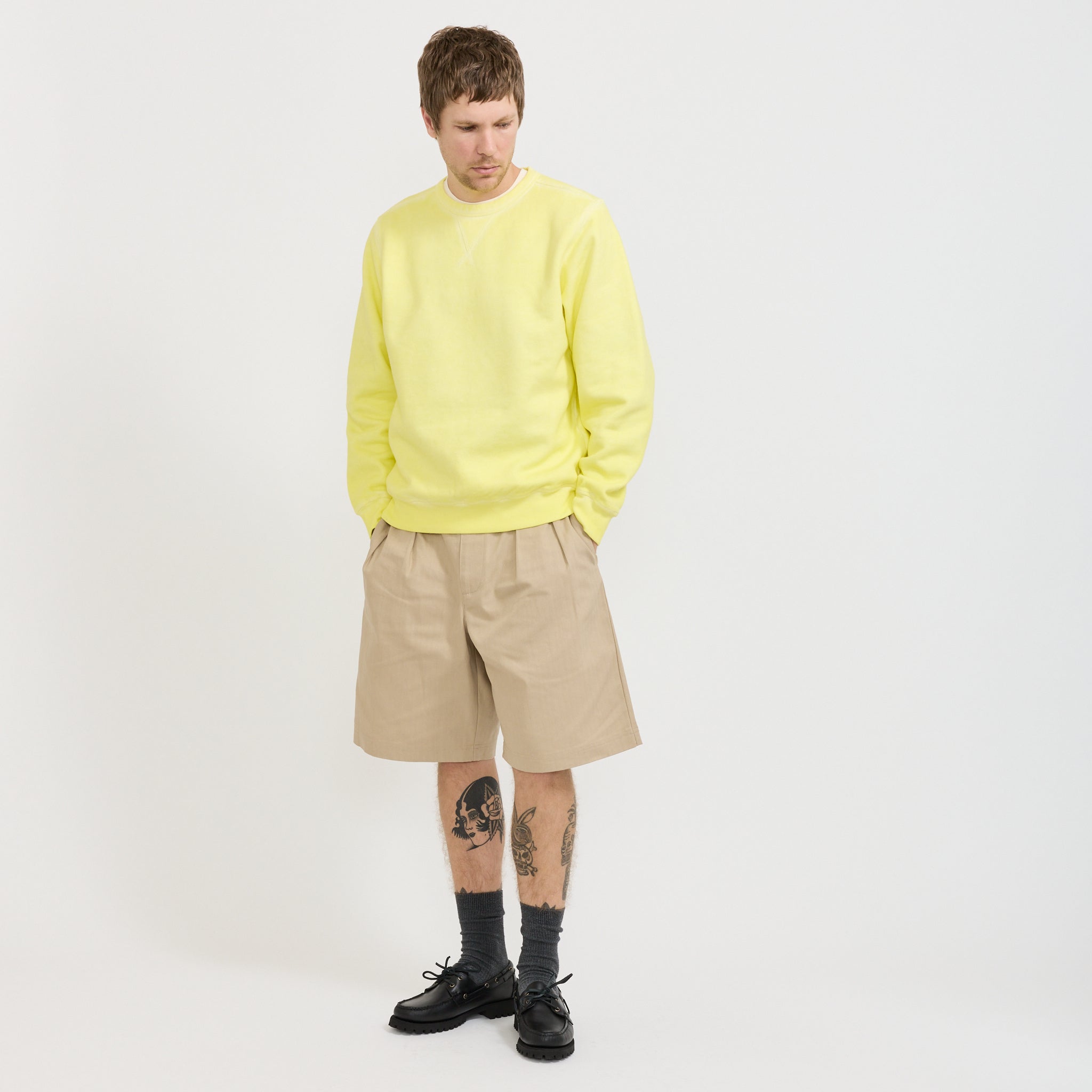Logo Crewneck Sweat Lemon Grass