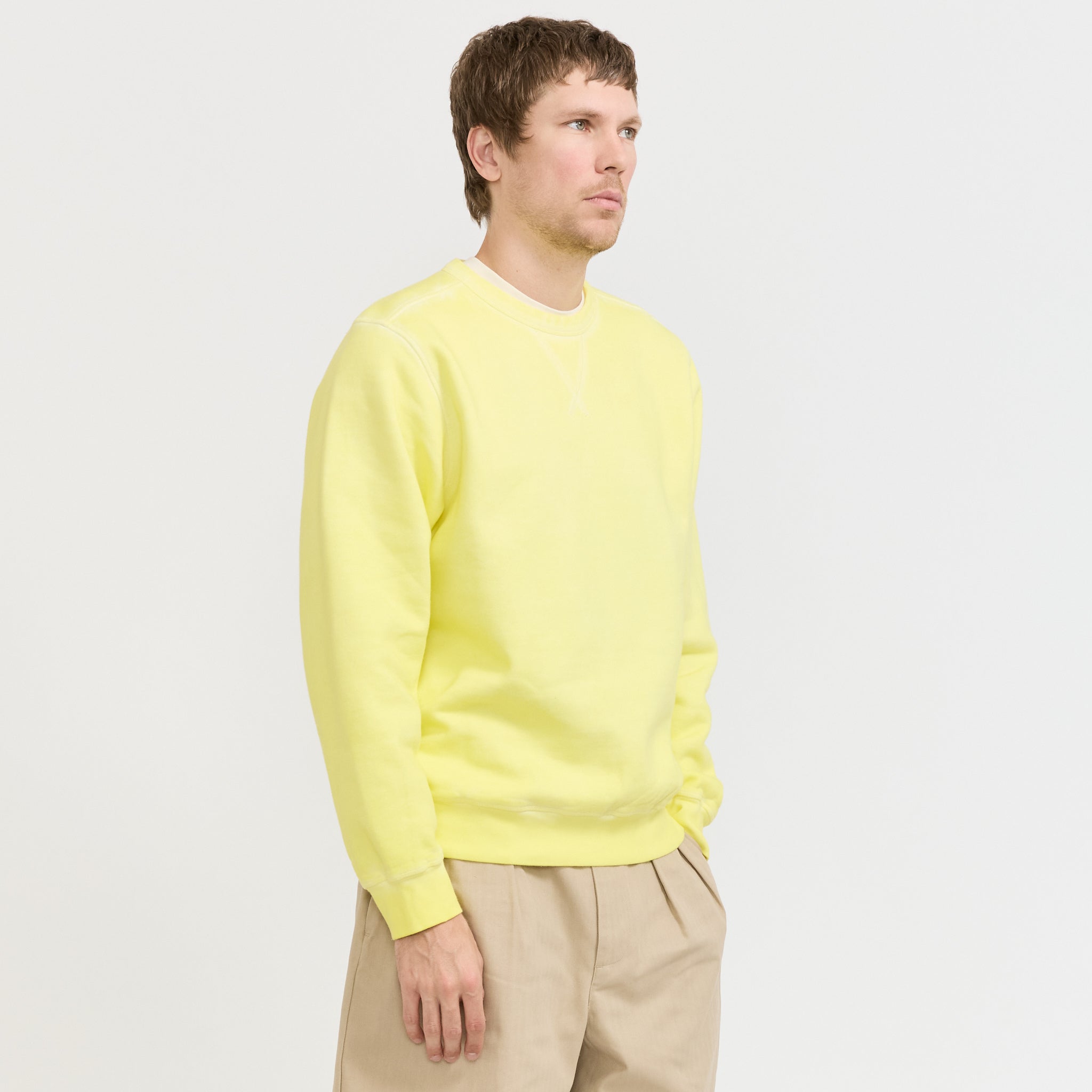 Logo Crewneck Sweat Lemon Grass