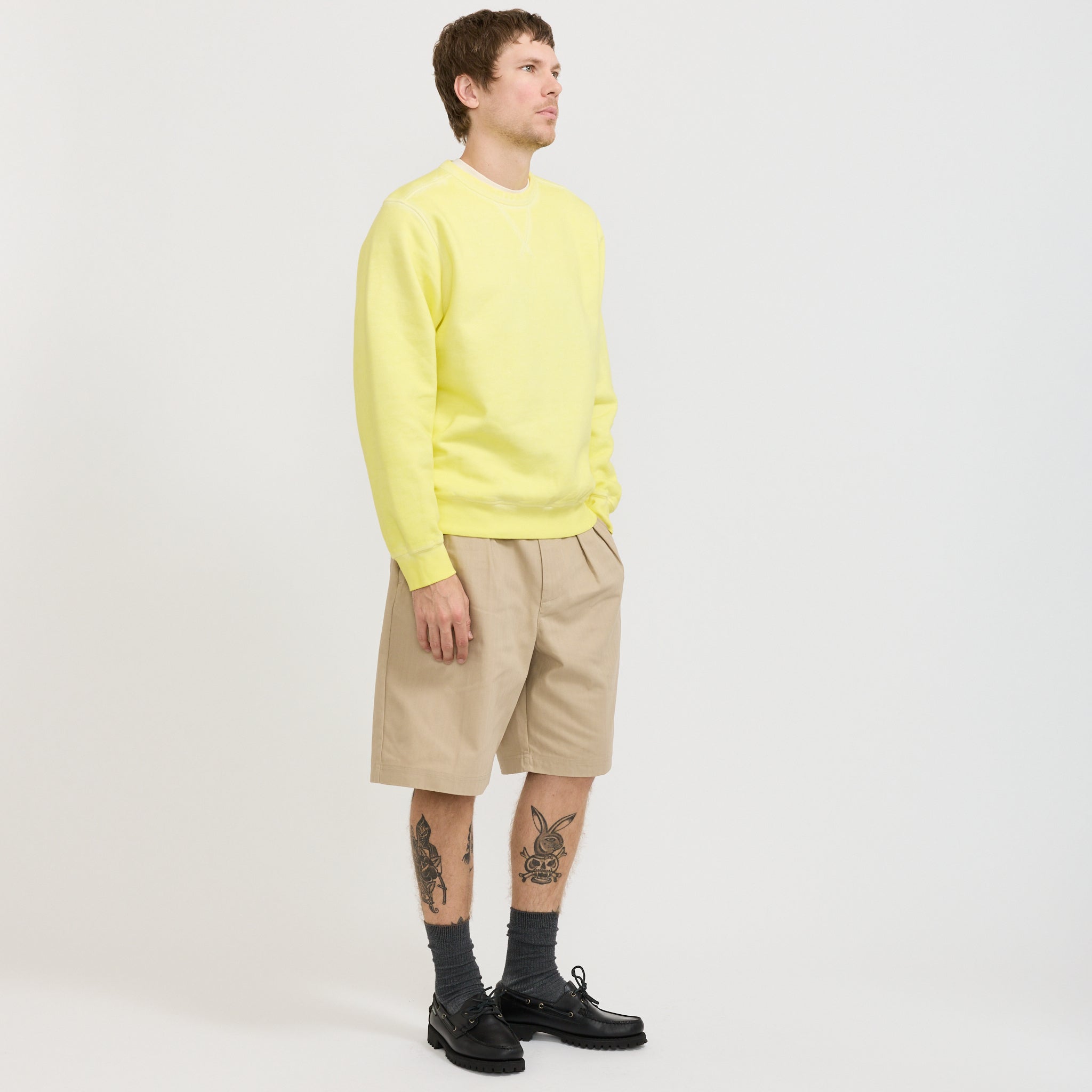 Logo Crewneck Sweat Lemon Grass