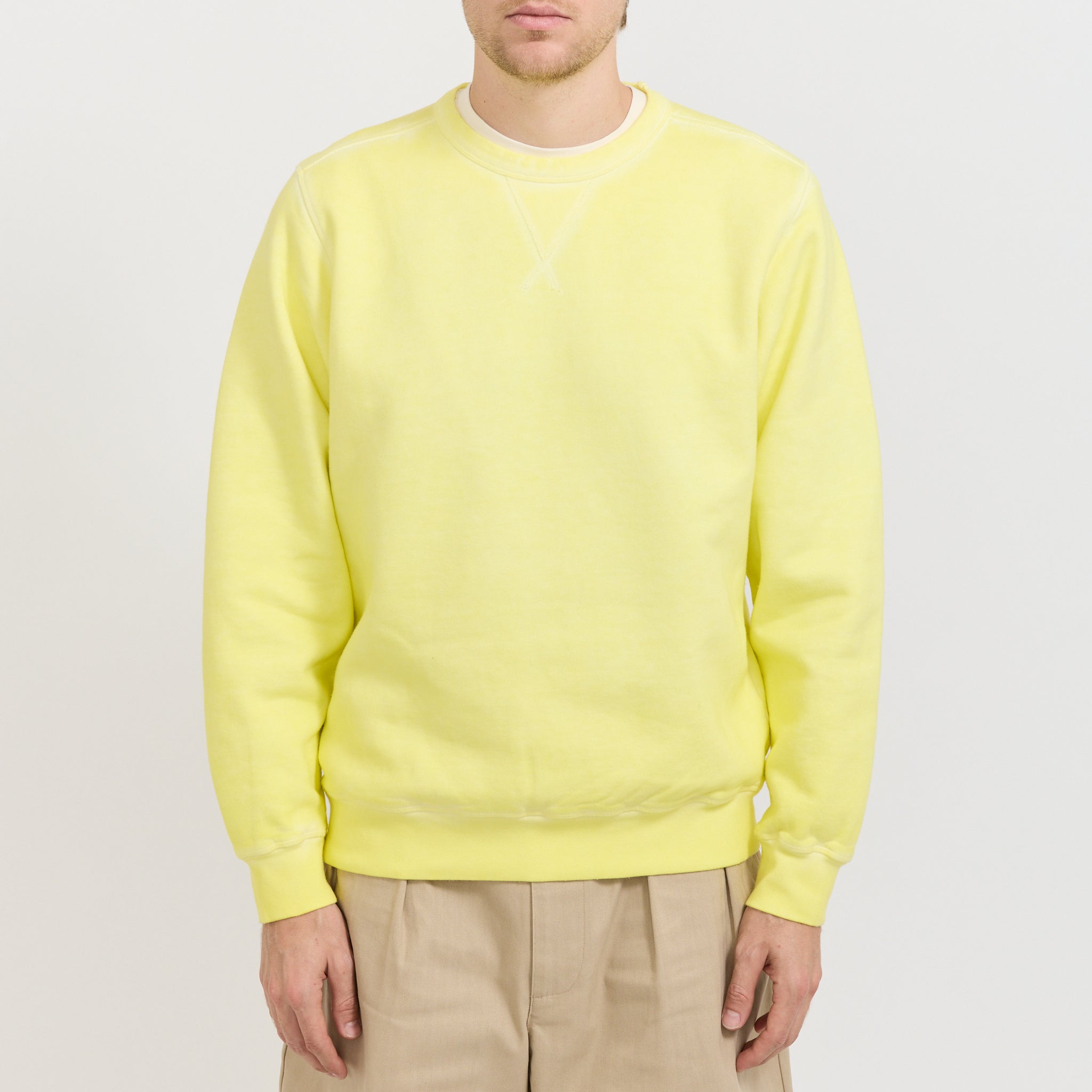 Logo Crewneck Sweat Lemon Grass
