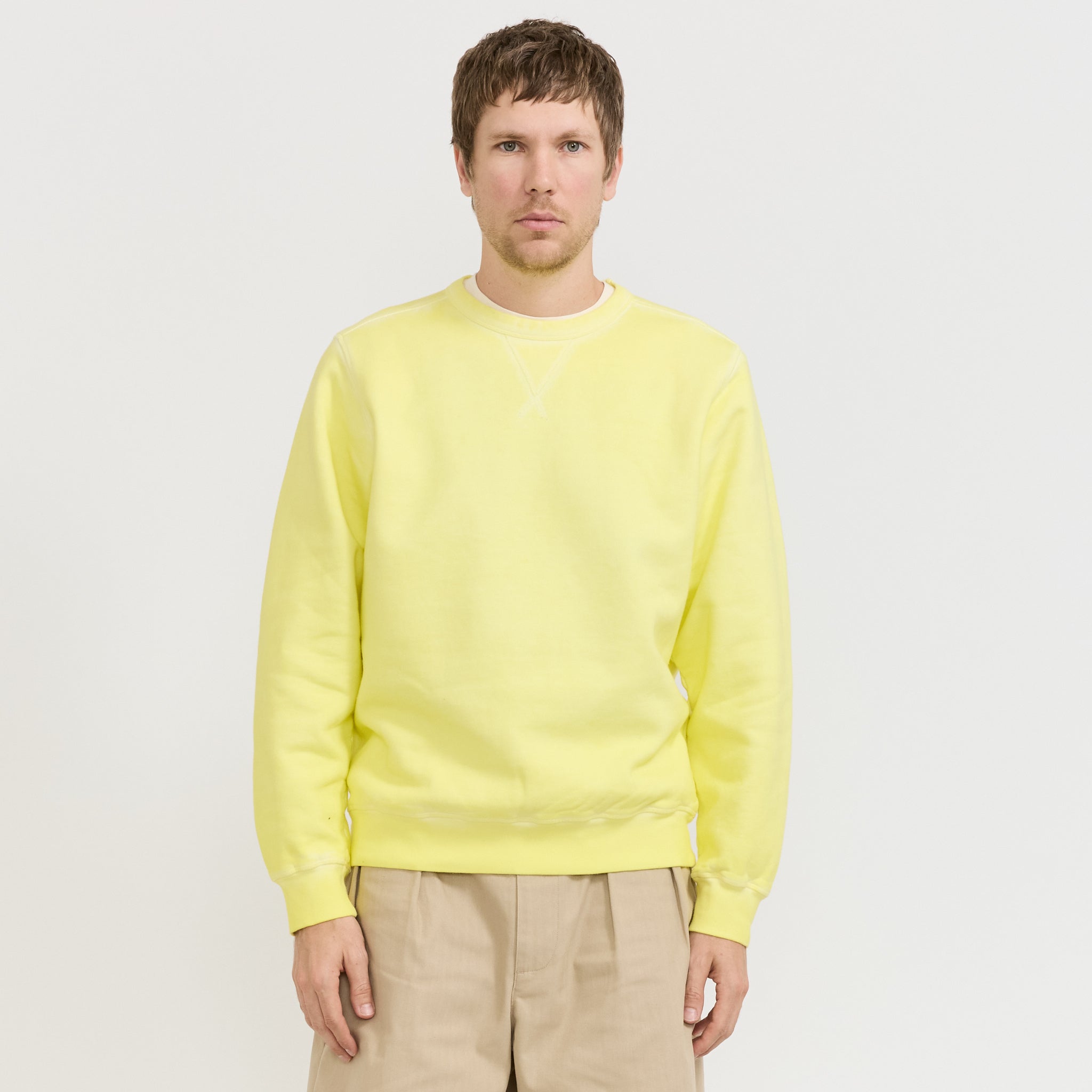 Logo Crewneck Sweat Lemon Grass