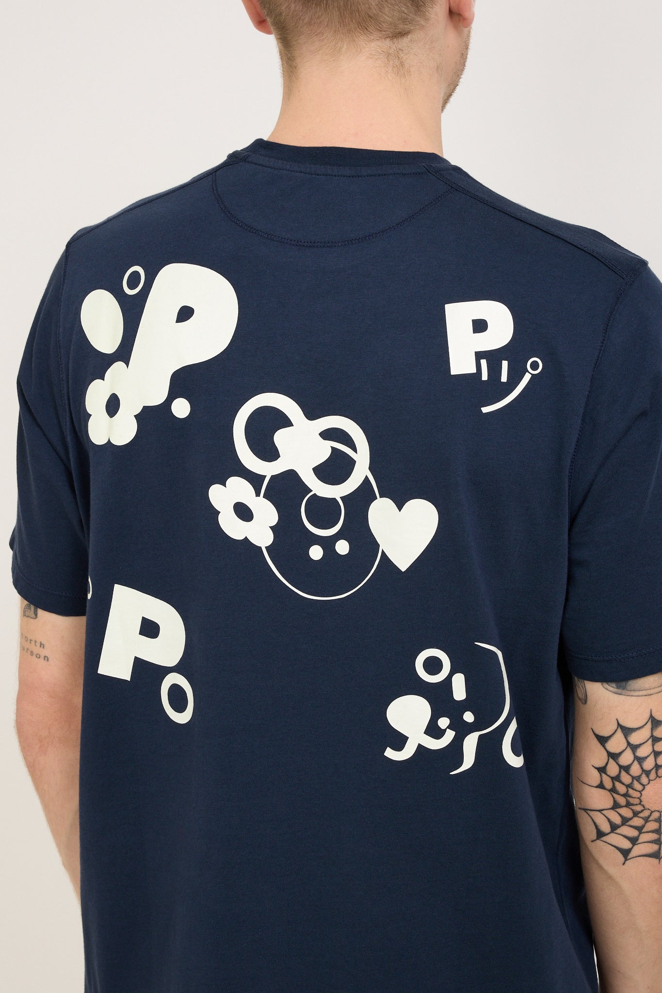 Pop Trading Company | Reni T-Shirt Navy/Glow In The Dark | Maplestore