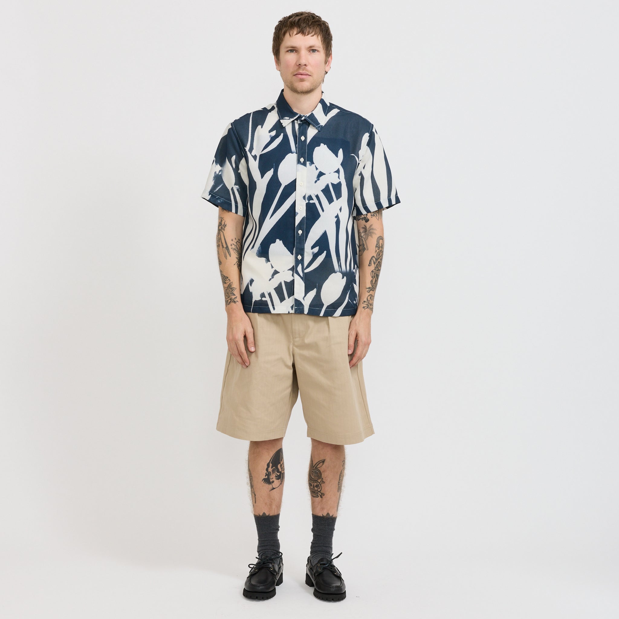 Tulip Short Sleeve Shirt Navy