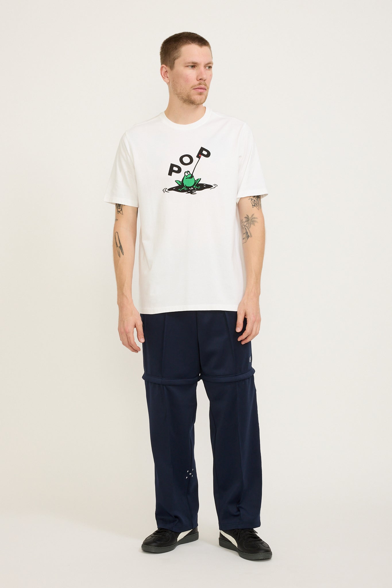 Pop Trading Company | Pub Zip Off Track Pants Navy | Maplestore