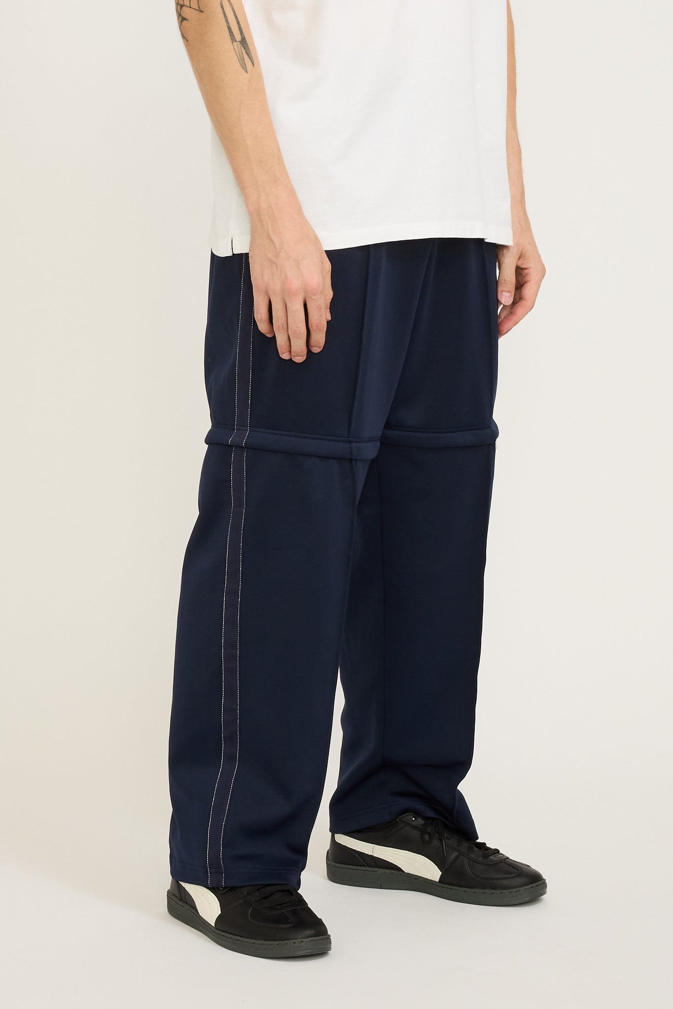 Pop Trading Company | Pub Zip Off Track Pants Navy | Maplestore