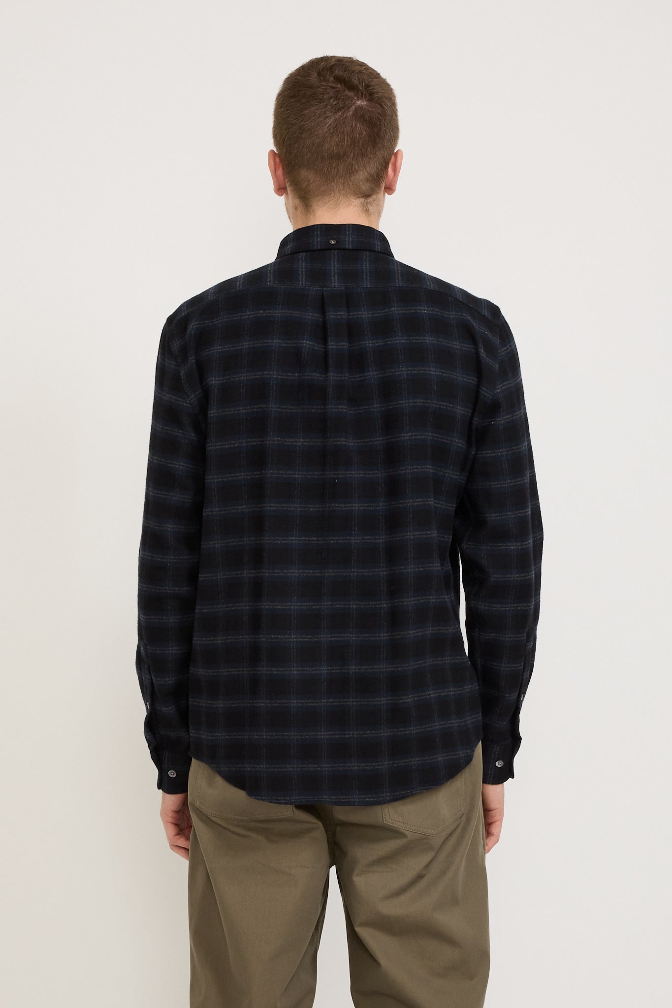 Portuguese Flannel | Cachal Shirt Black/Navy | Maplestore