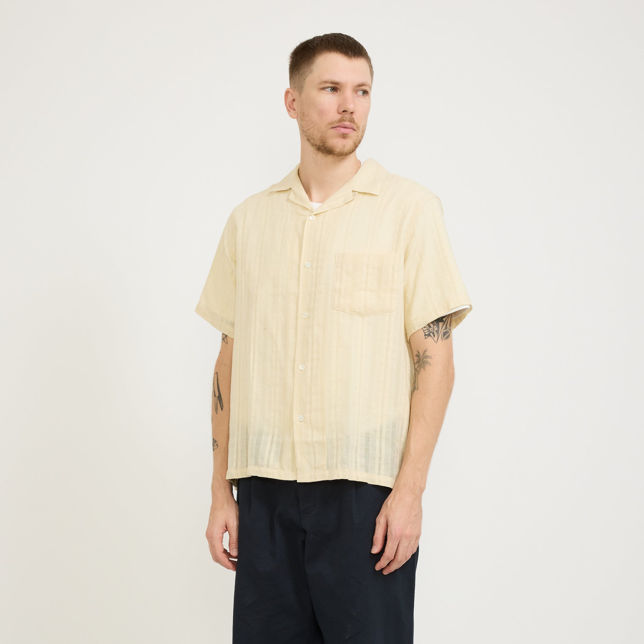 Portuguese Flannel | Almada Shirt Ecru | Maplestore