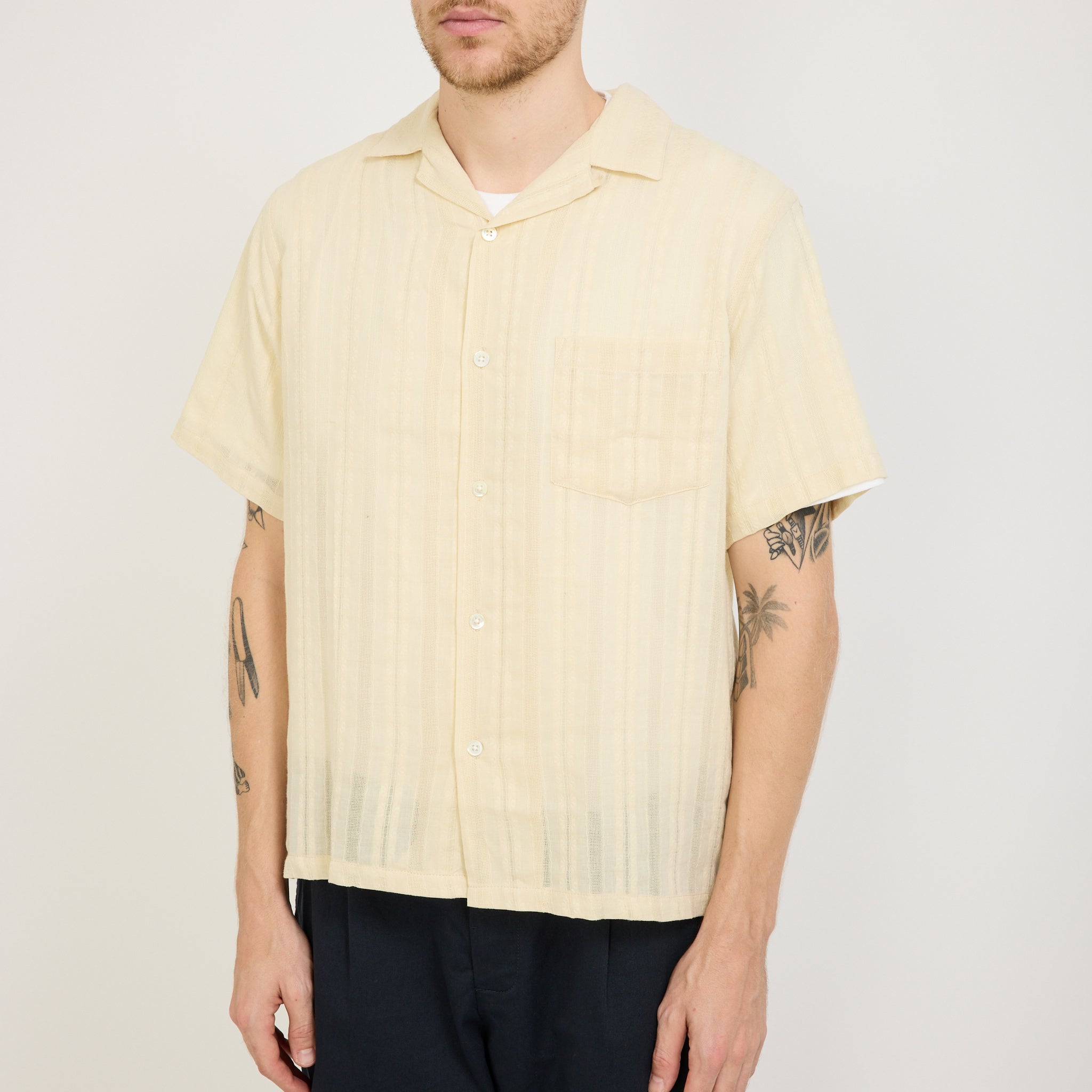 Portuguese Flannel | Almada Shirt Ecru | Maplestore