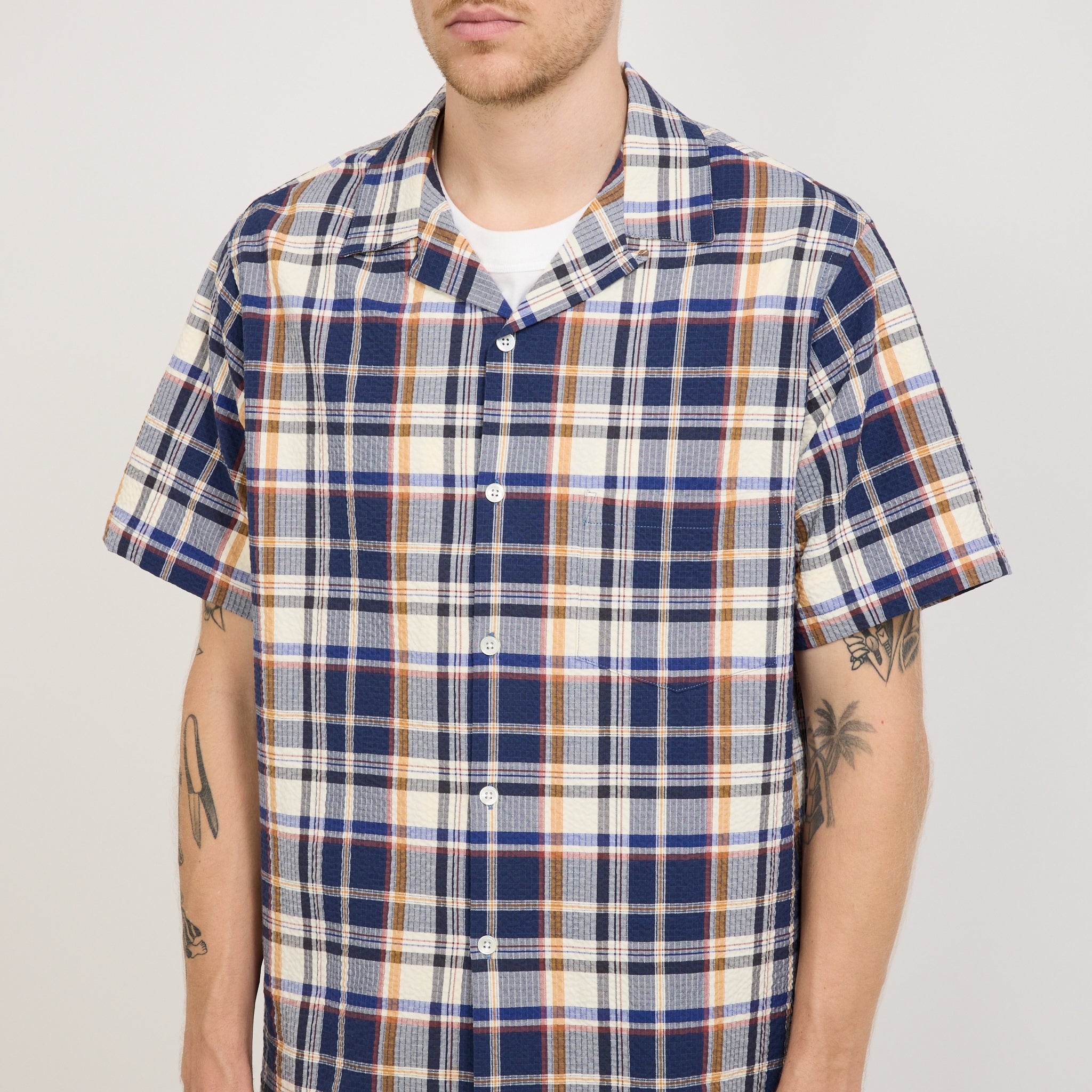 Portuguese Flannel | Prainha Shirt Blue | Maplestore