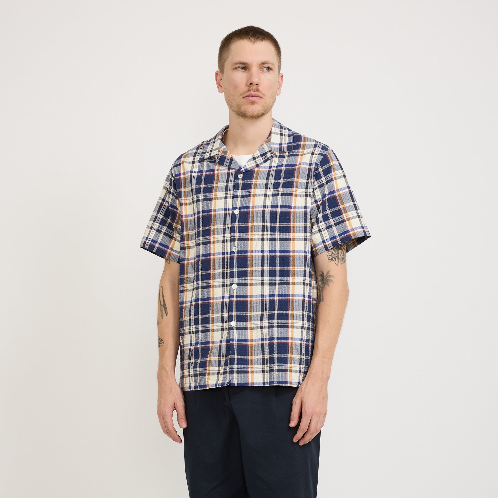 Portuguese Flannel | Prainha Shirt Blue | Maplestore