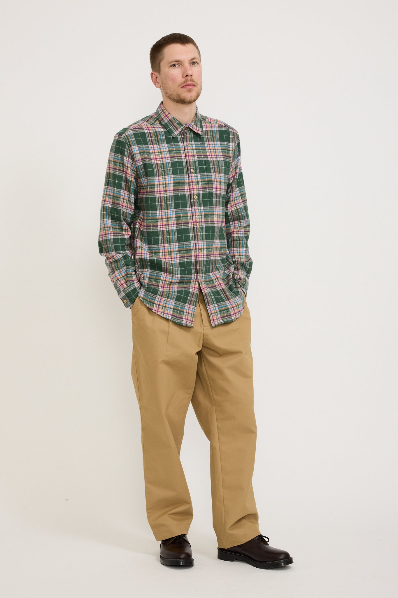 Portuguese Flannel | Olissipo Shirt Green | Maplestore