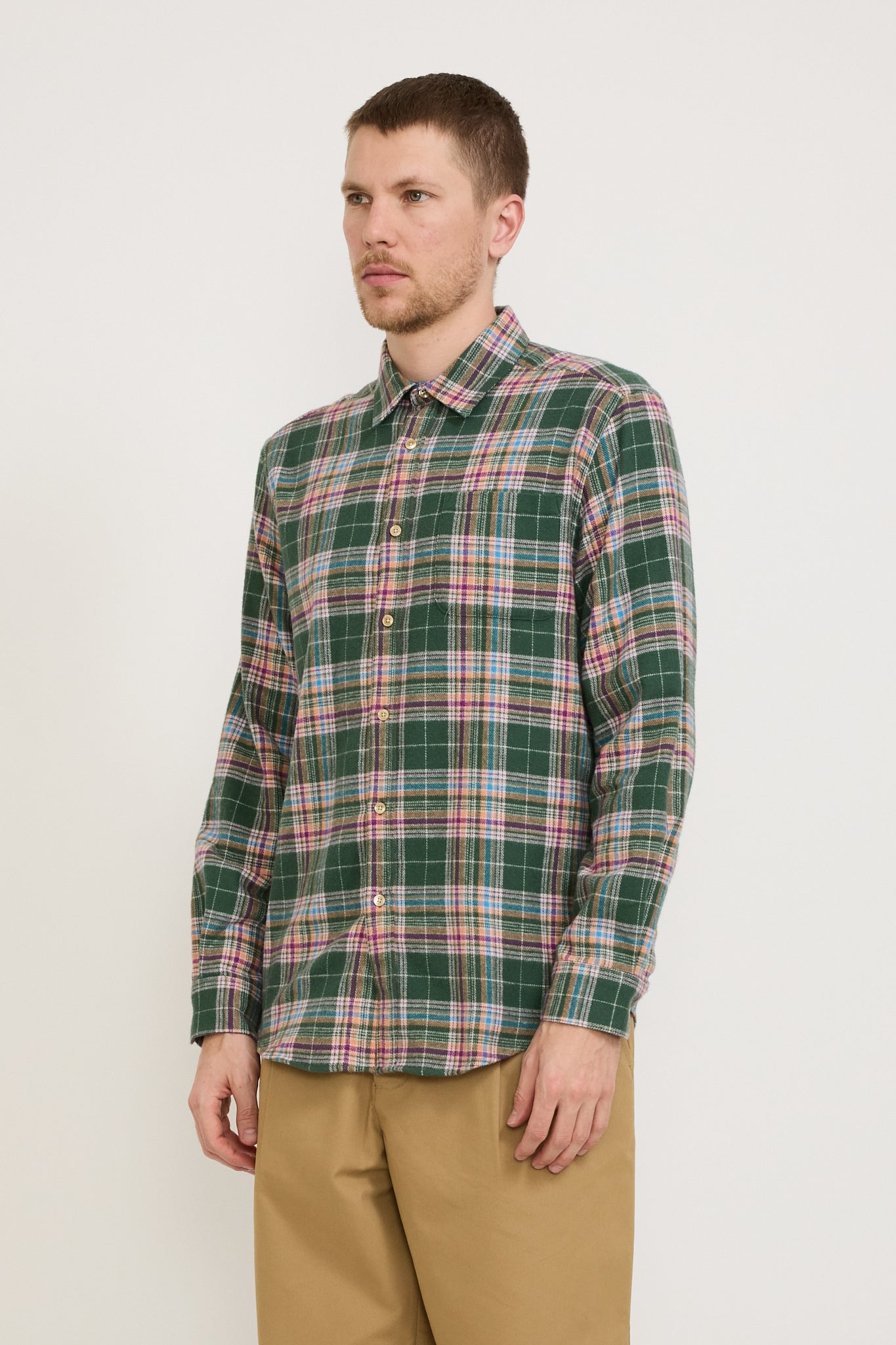 Portuguese Flannel | Olissipo Shirt Green | Maplestore