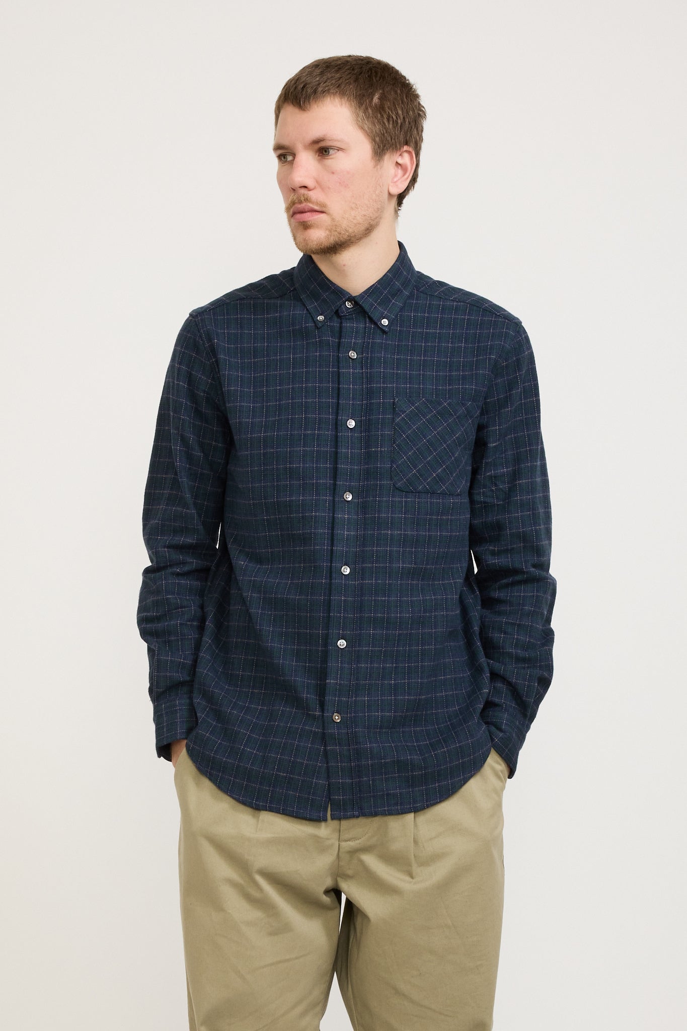 Portuguese Flannel | Minerva Shirt Blueish | Maplestore