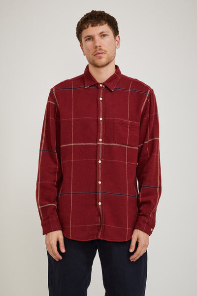 Portuguese Flannel | Torso Shirt Bordeaux | Maplestore