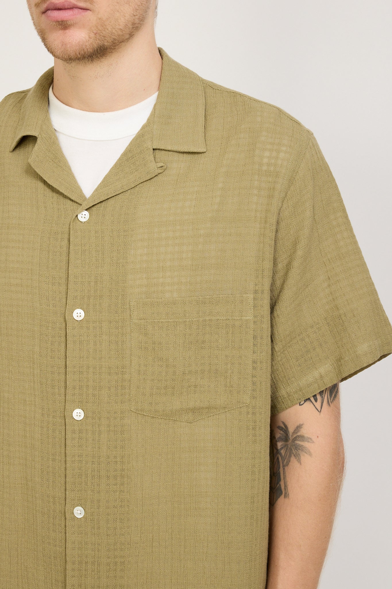 Grain SS Shirt Khaki