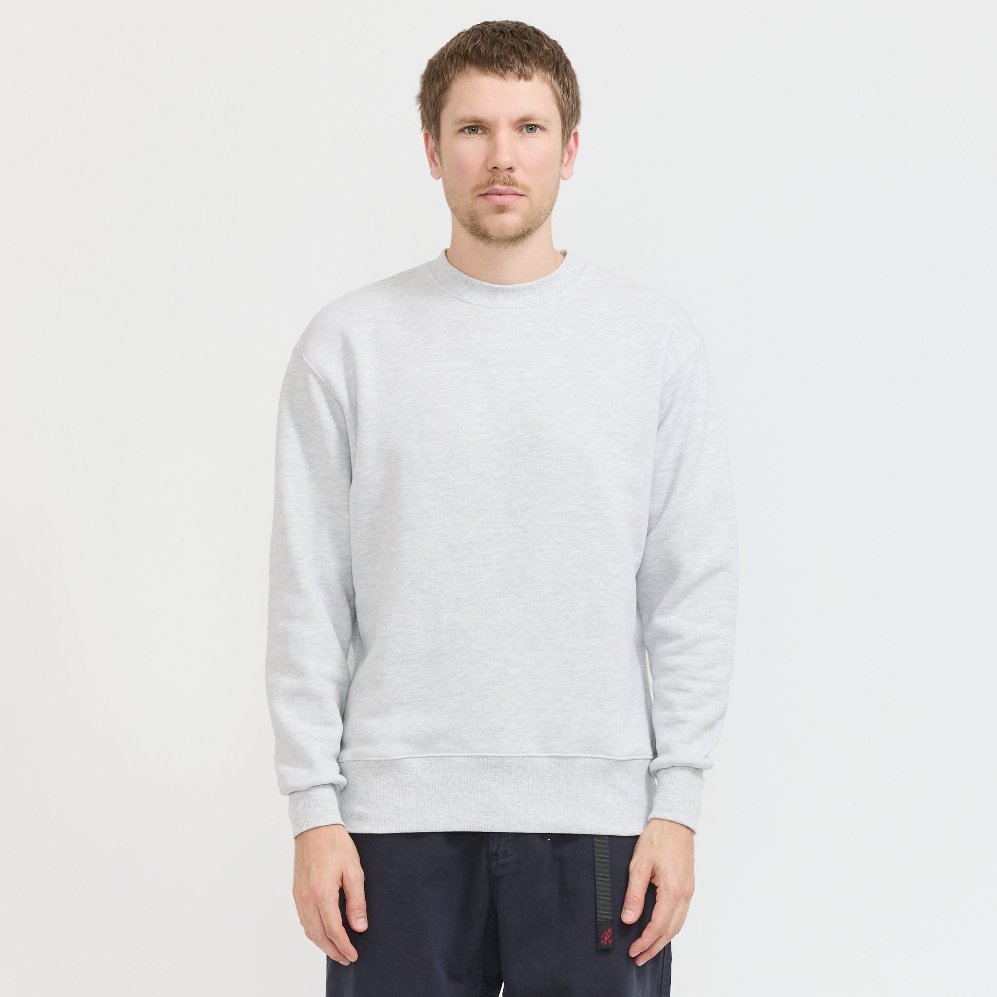 Power Goods | Loopback Crewneck Ash | Maplestore