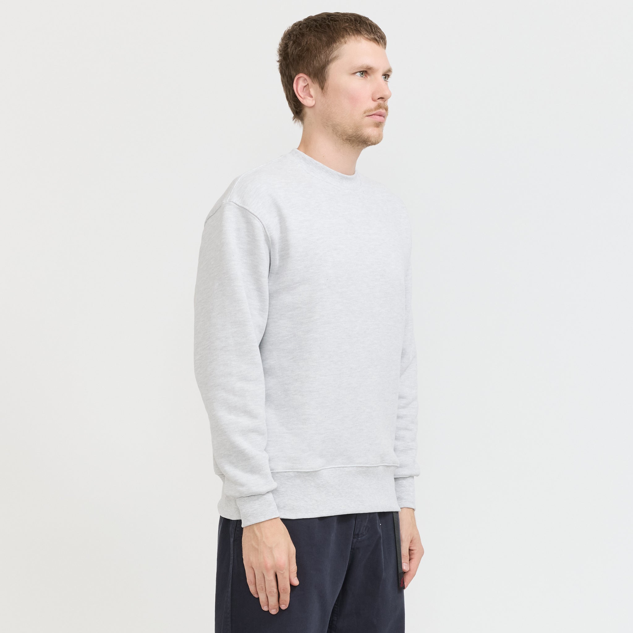 Power Goods | Loopback Crewneck Ash | Maplestore