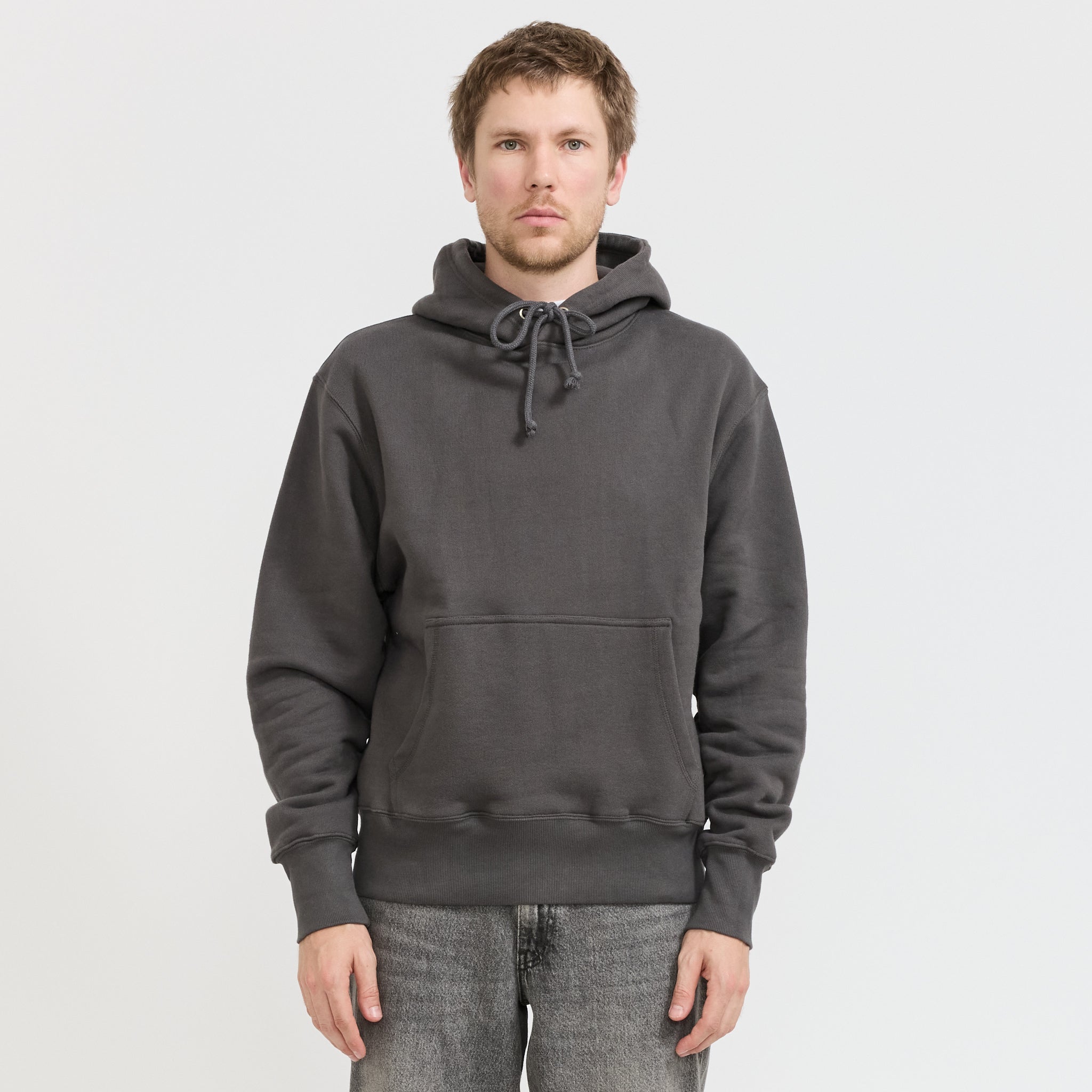 Power Goods | Loopback Hoodie Washed Black | Maplestore