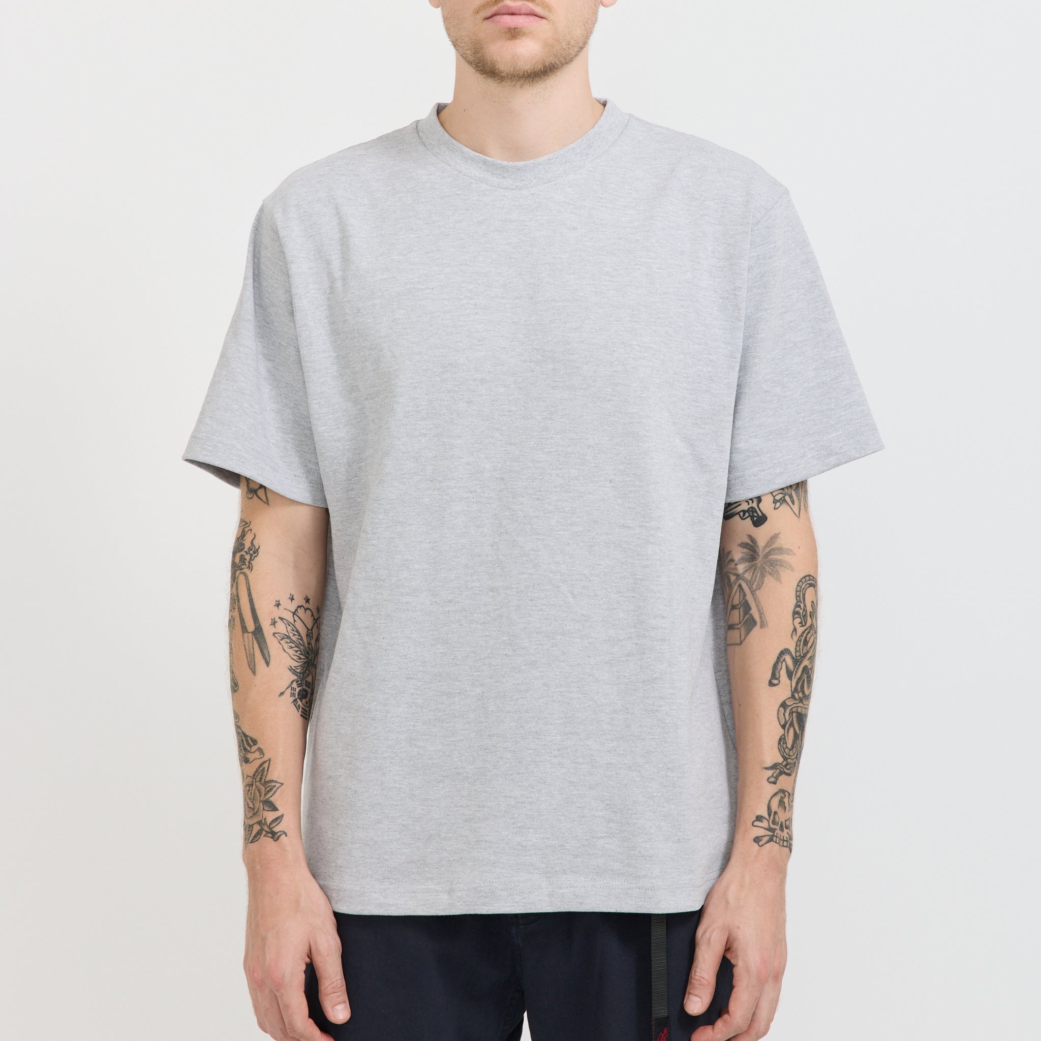 Power Goods | Super Weight Tee Heather Grey | Maplestore