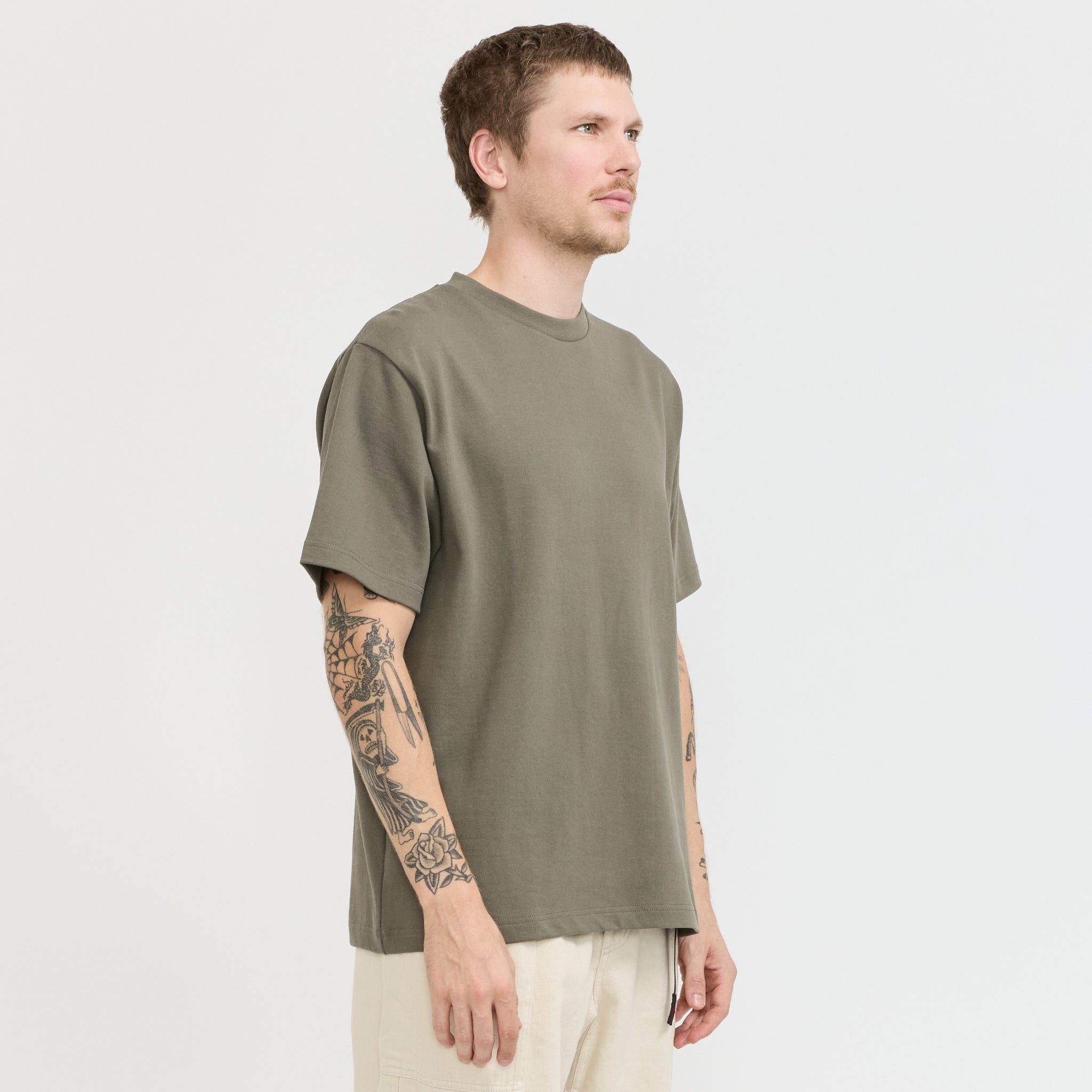 Power Goods | Super Weight Tee Olive | Maplestore