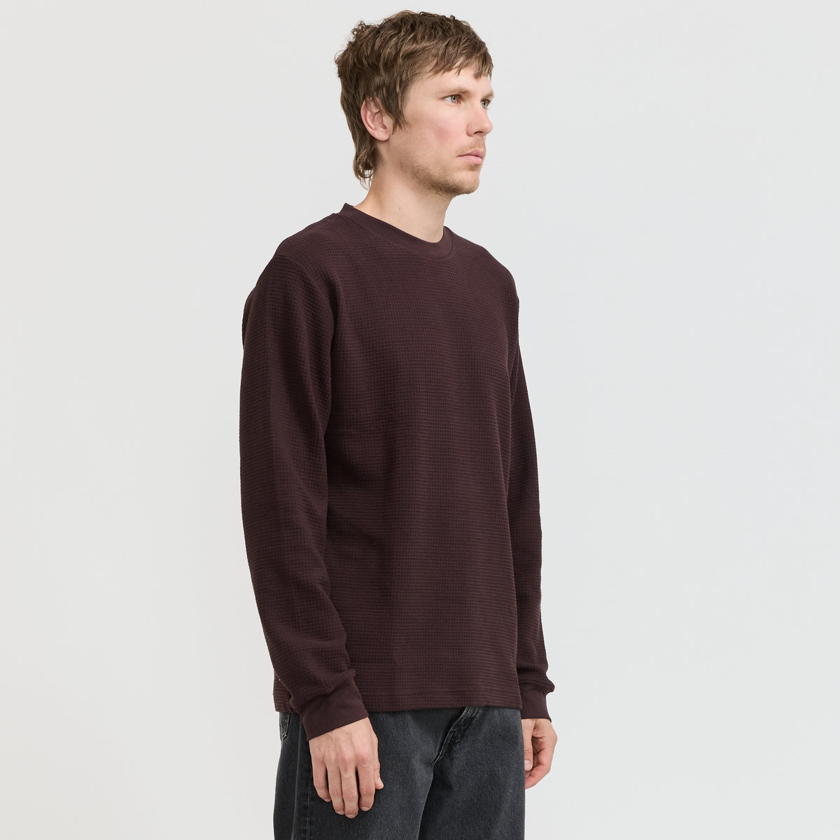 Thermal Waffle LS Tee Coffee