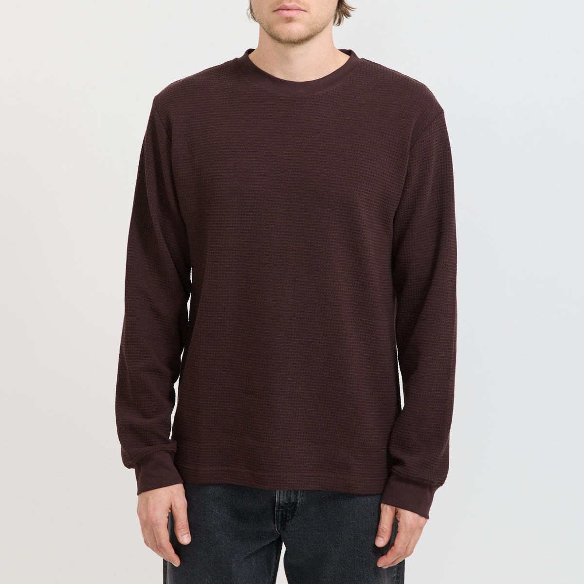 Thermal Waffle LS Tee Coffee