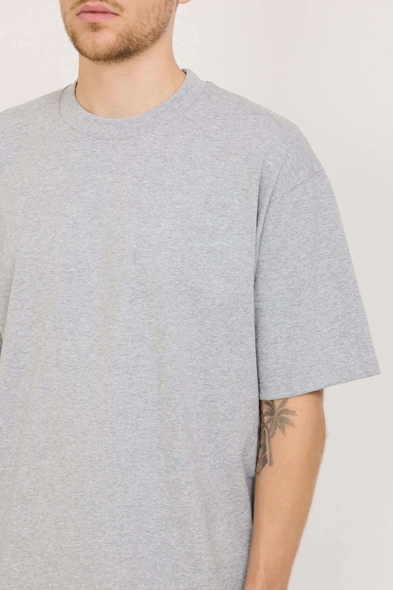 Heavyweight S/S Tee Heather Grey