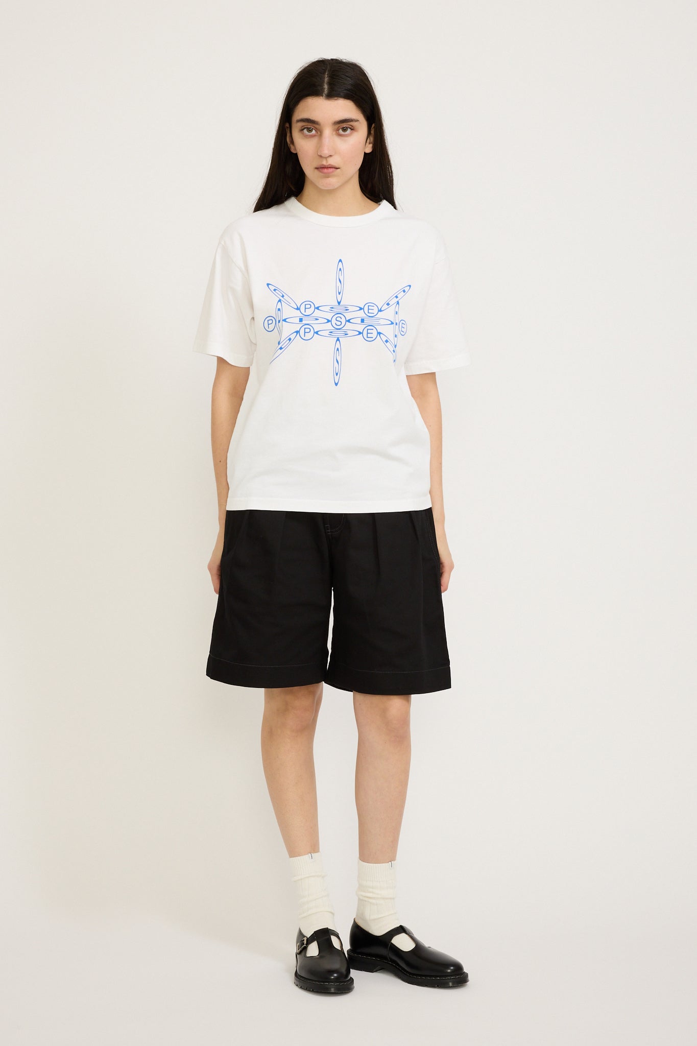 Bind Tee White Womens