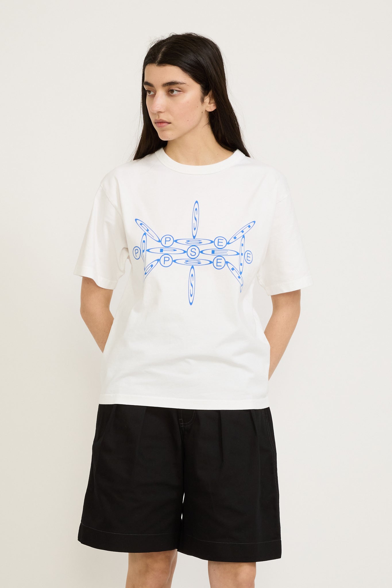 Bind Tee White Womens