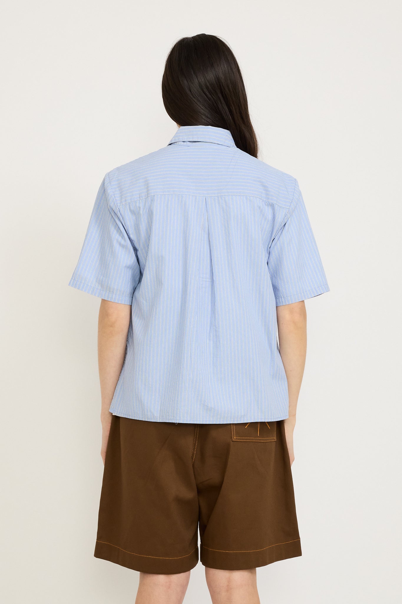 Pseushi | Summer Shirt Blue Stripes Womens | Maplestore