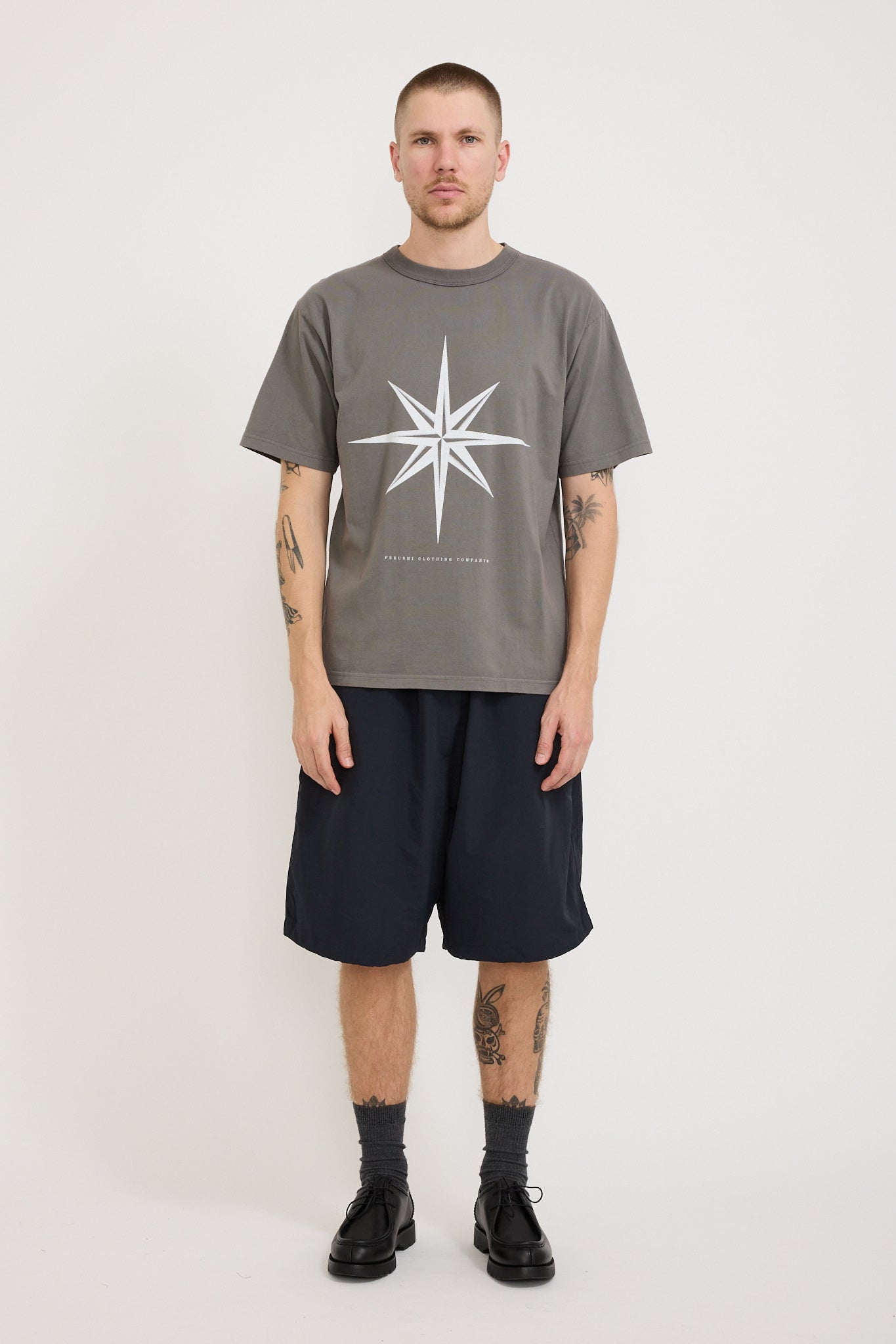 Compass Tee Grey