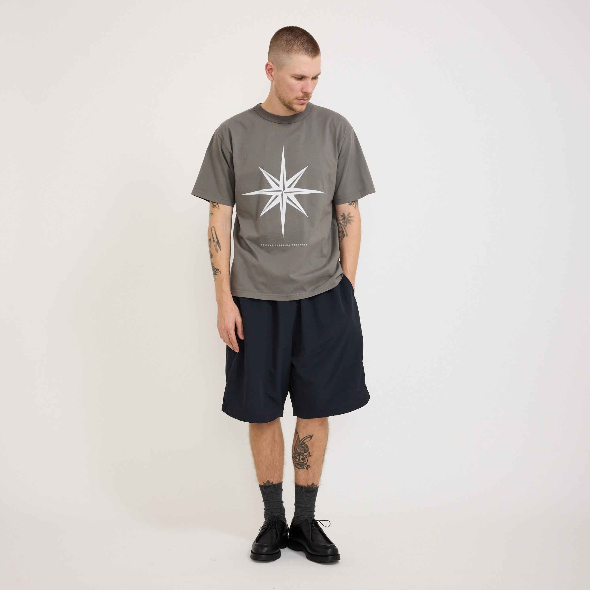Compass Tee Grey