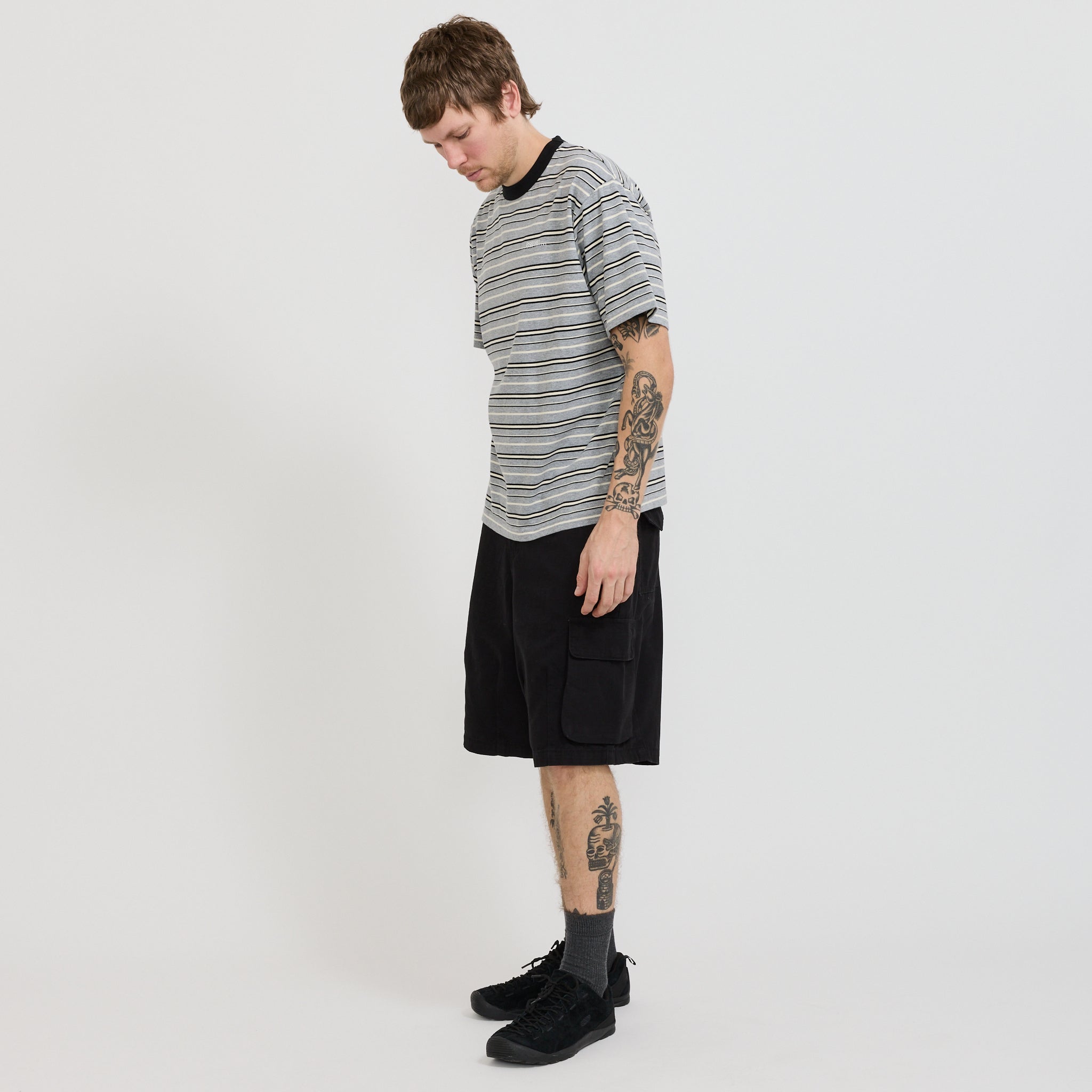 Cotton Ripstop Cargo Shorts Black