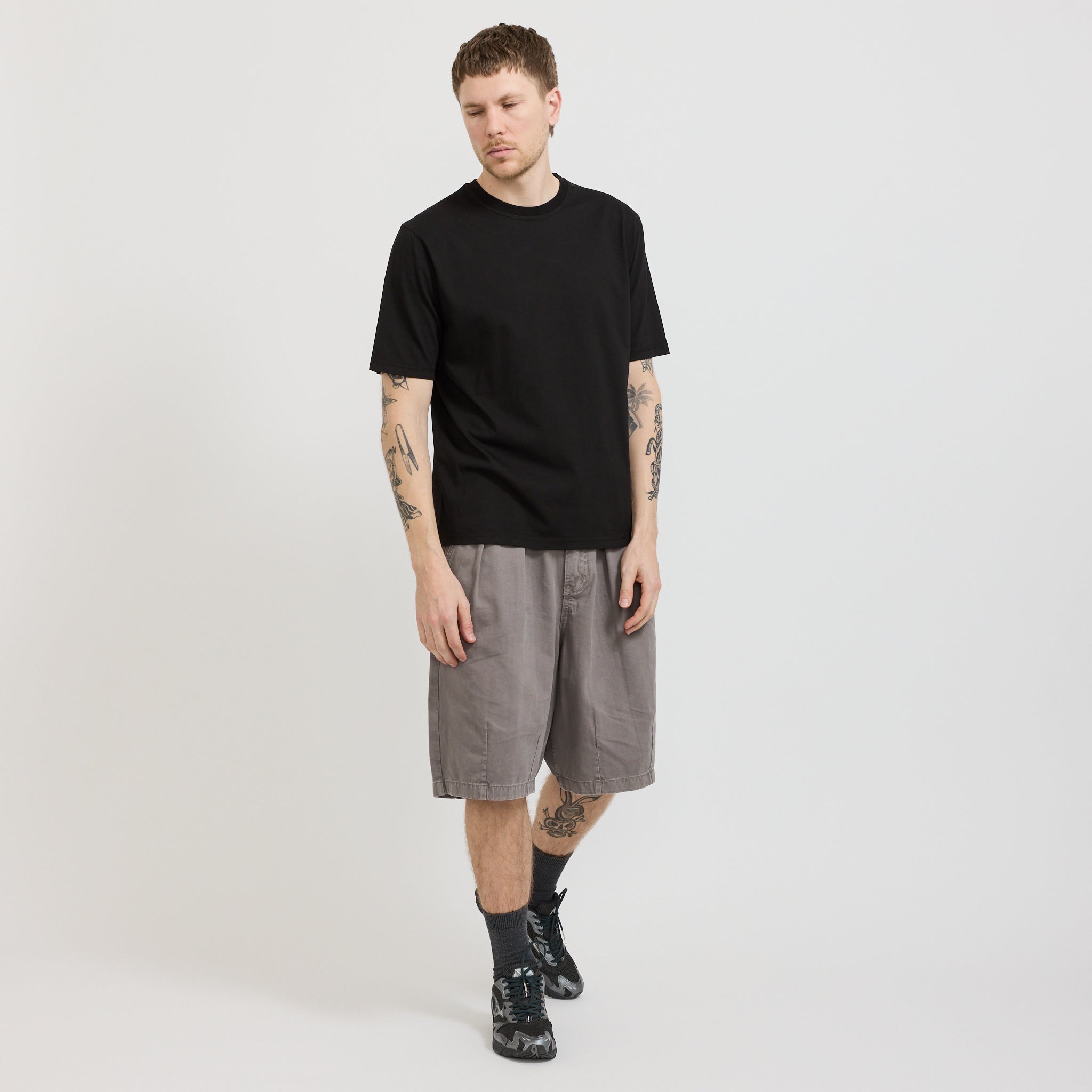 Pseushi | Coverstitch Tee Black | Maplestore