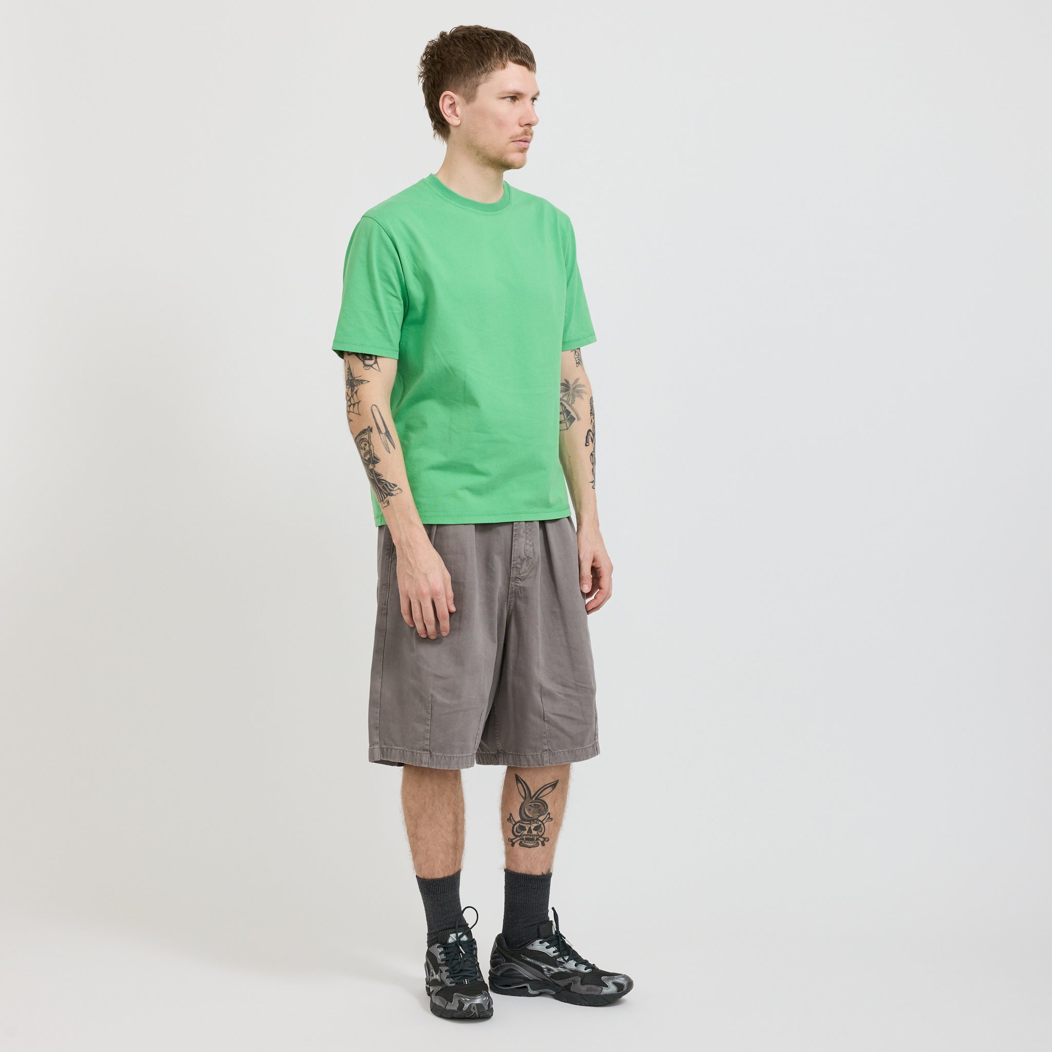 Pseushi | Coverstitch Tee Green | Maplestore