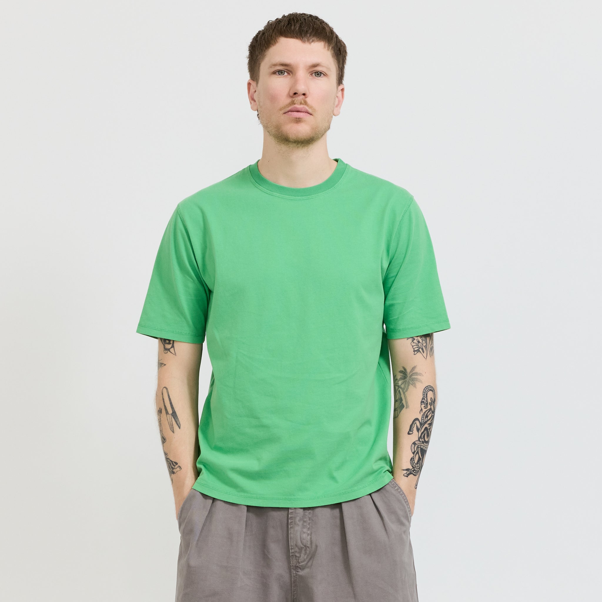 Pseushi | Coverstitch Tee Green | Maplestore