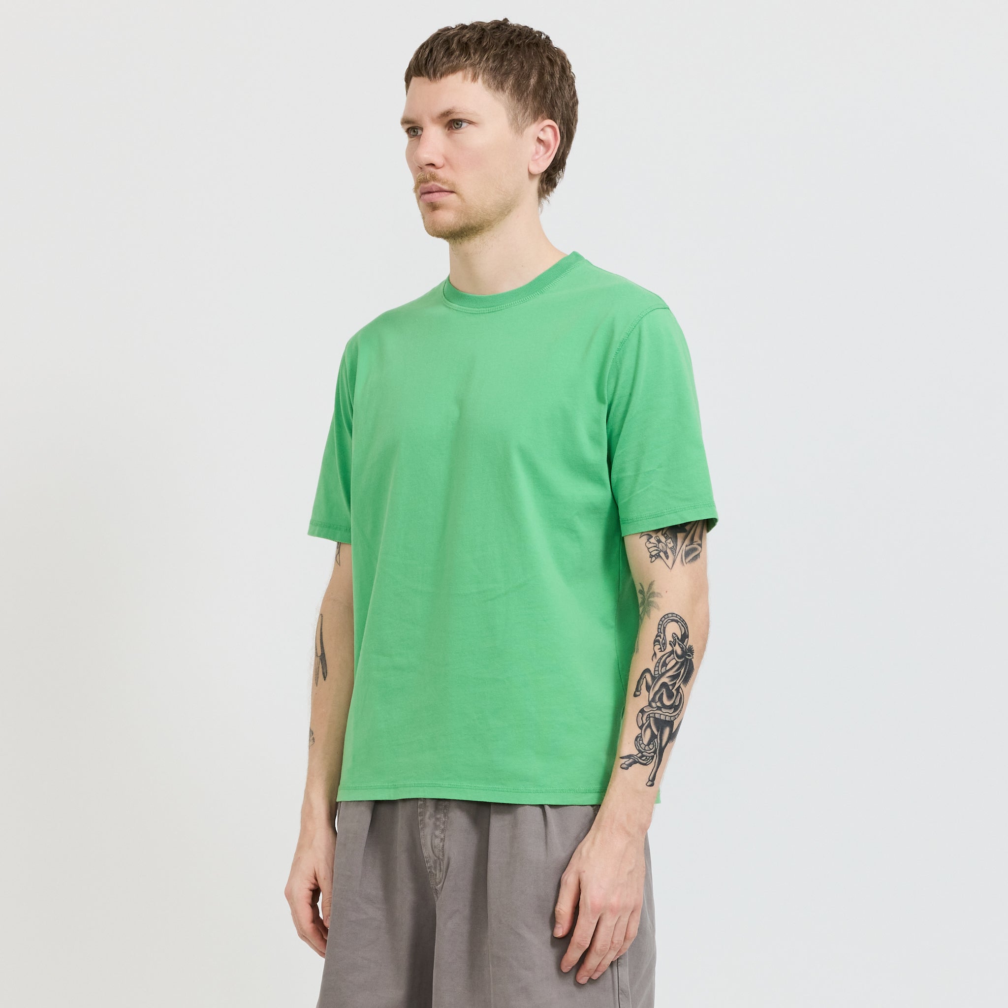Pseushi | Coverstitch Tee Green | Maplestore