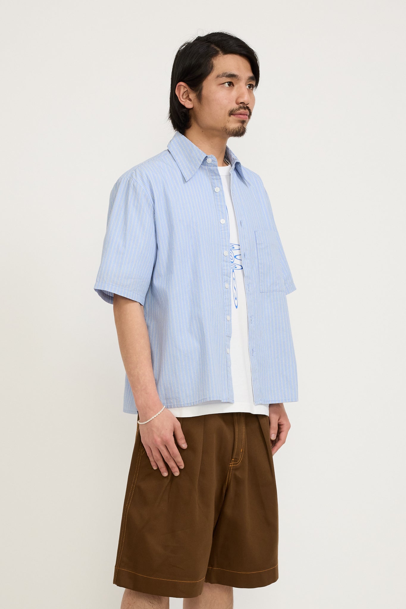 Pseushi | Summer Shirt Blue Stripes | Maplestore