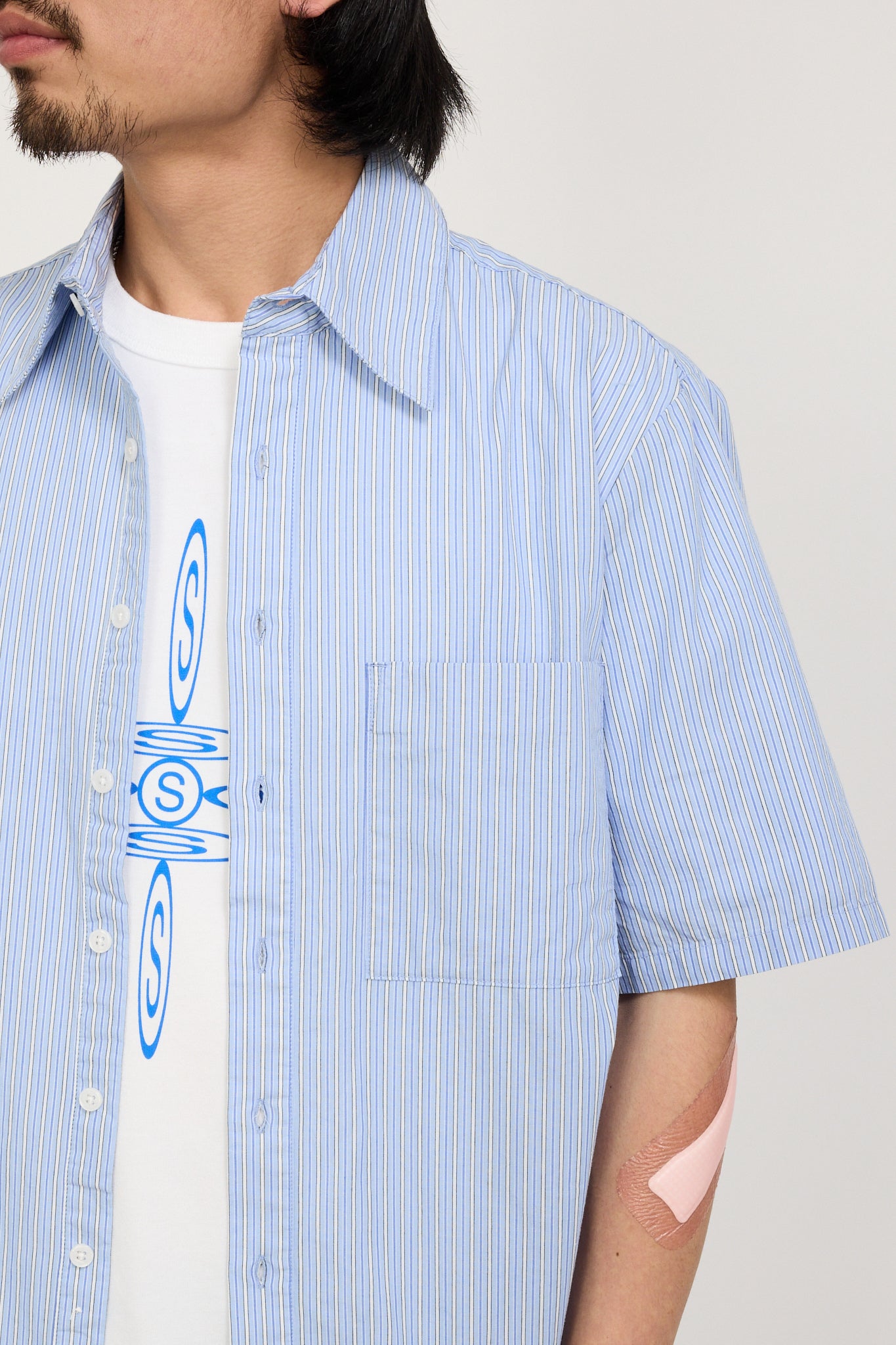 Pseushi | Summer Shirt Blue Stripes | Maplestore