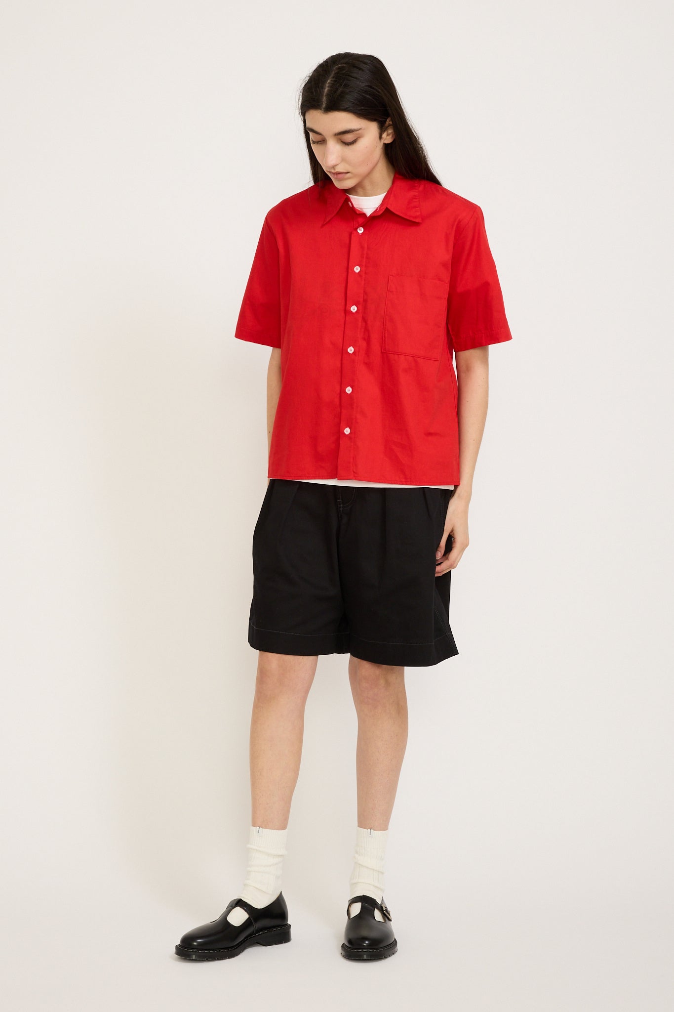 Summer Shirt Cherry Red Womens