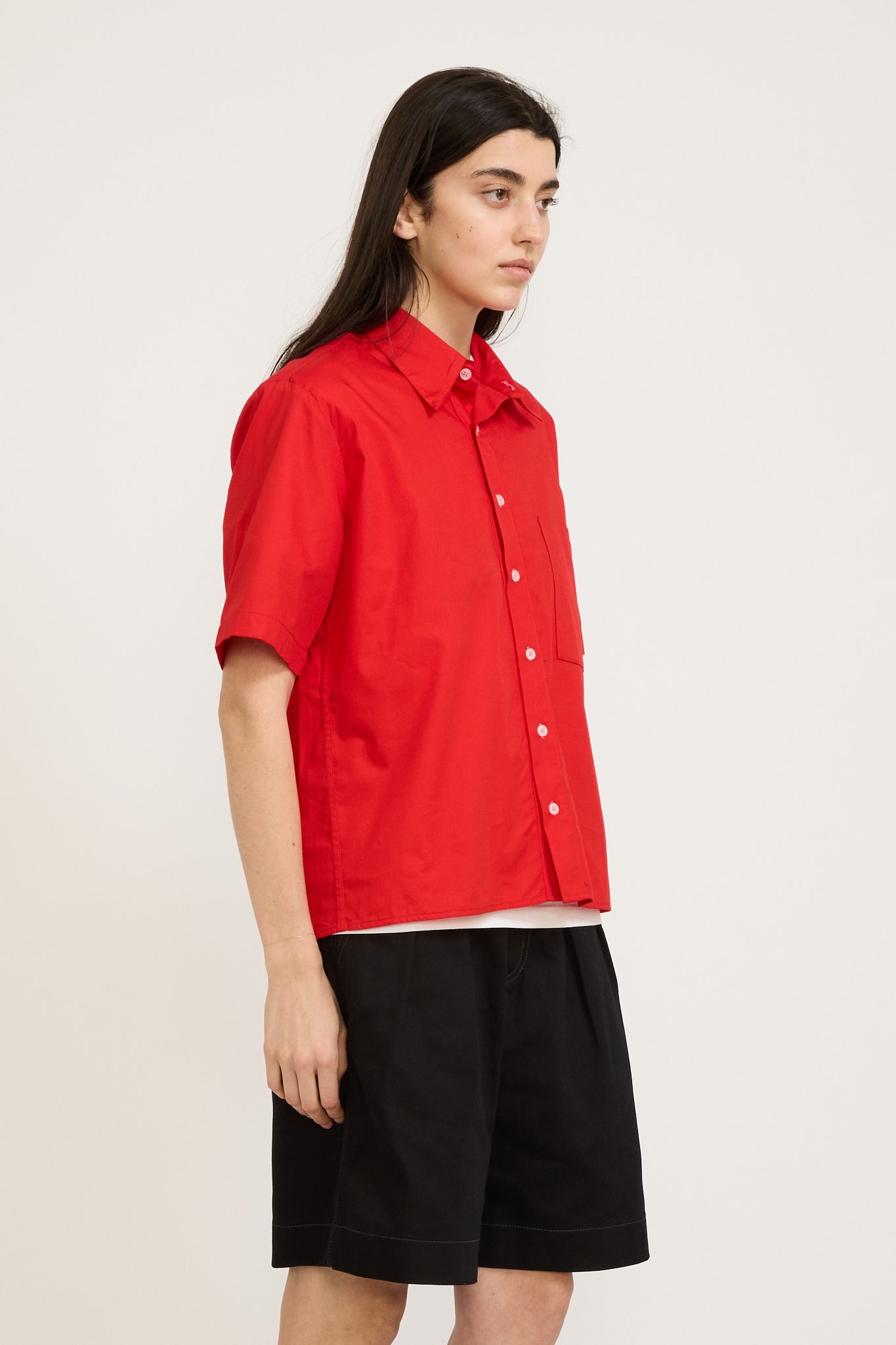 Pseushi | Summer Shirt Cherry Red Womens | Maplestore