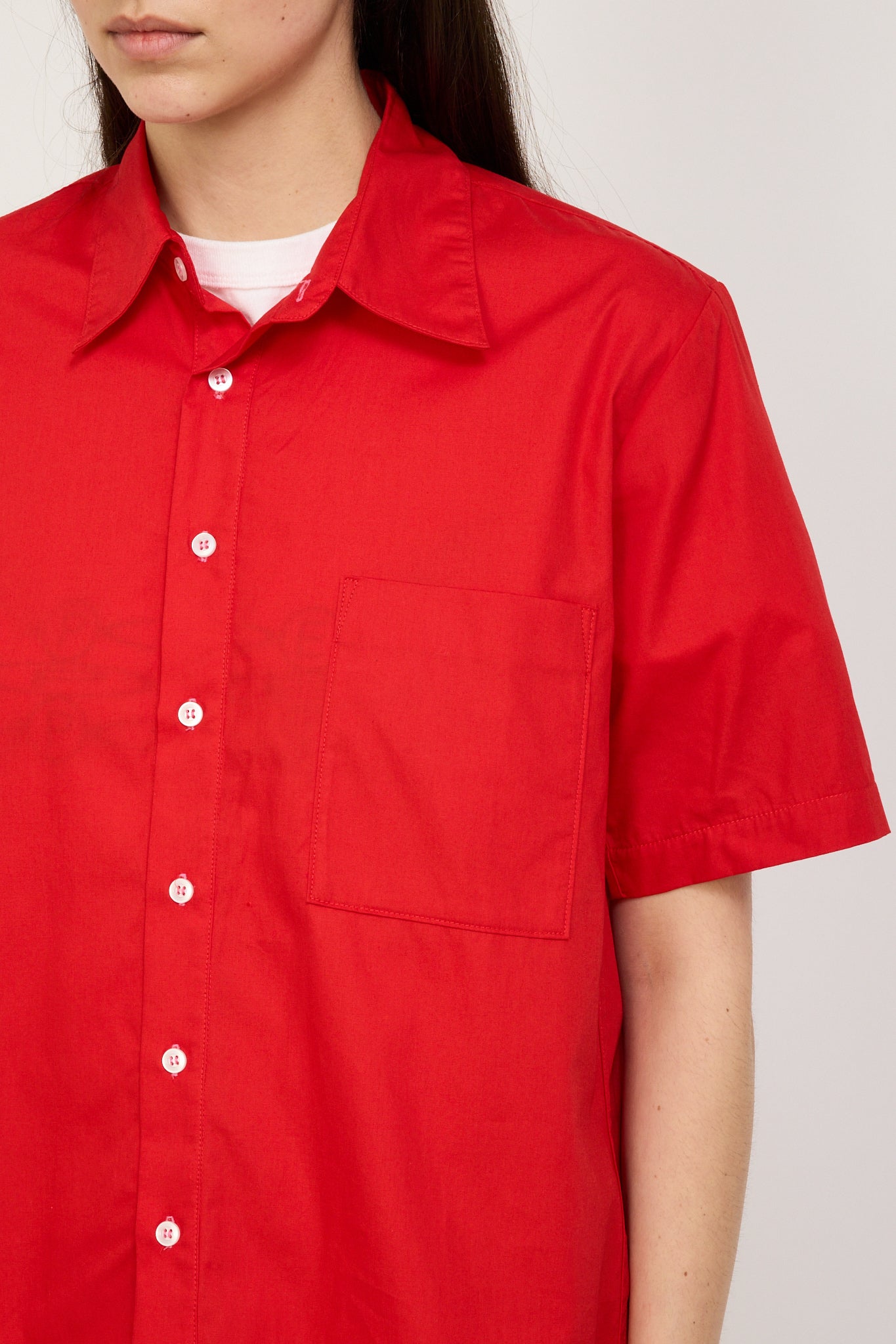 Pseushi | Summer Shirt Cherry Red Womens | Maplestore